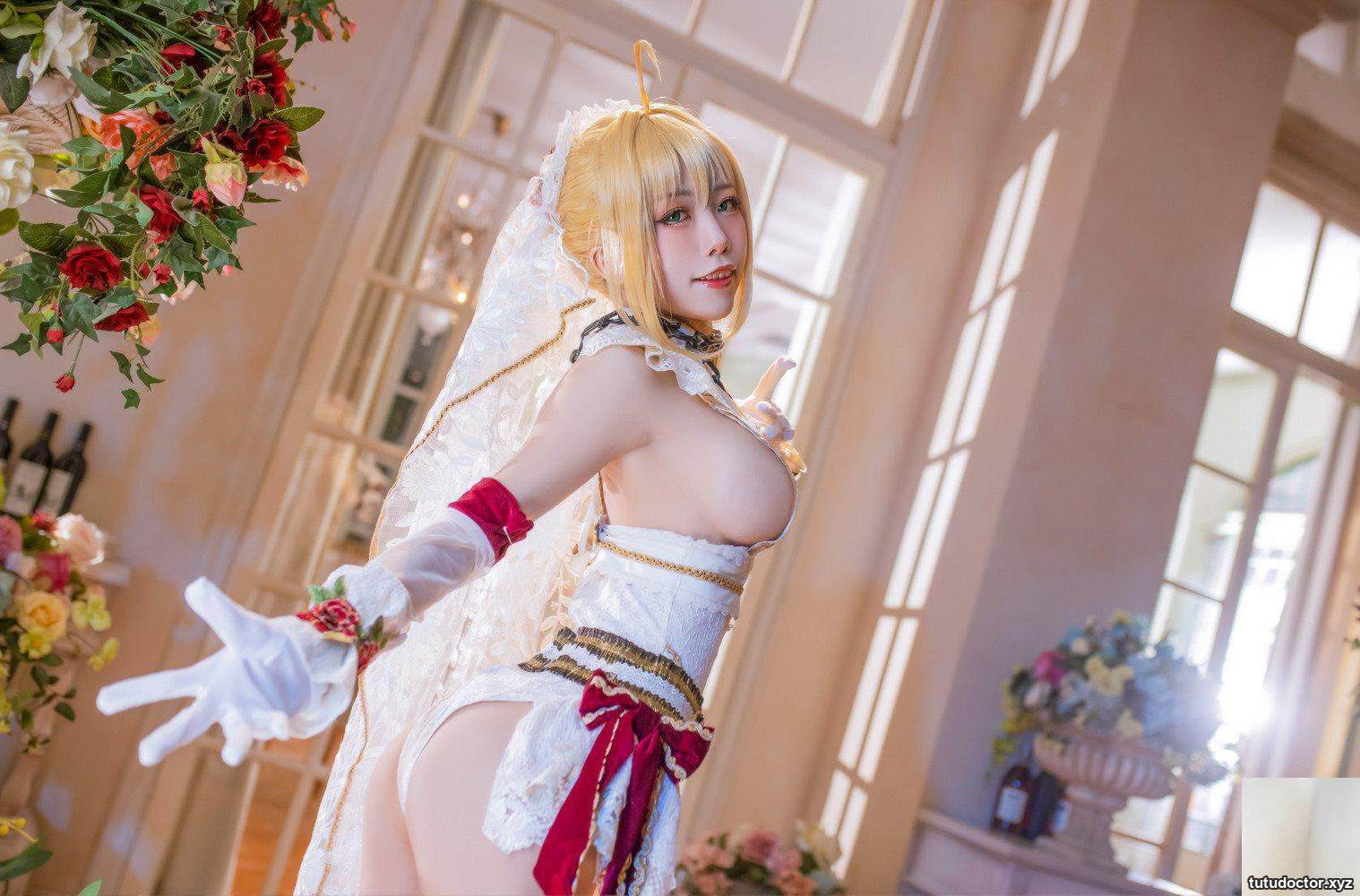 Shui Miao Aquas FGO- Nero sexy dowry side boobs for you to see · photo 3 of 35