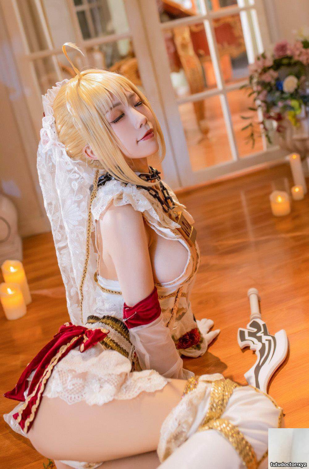 Shui Miao Aquas FGO- Nero sexy dowry side boobs for you to see · photo 16 of 35