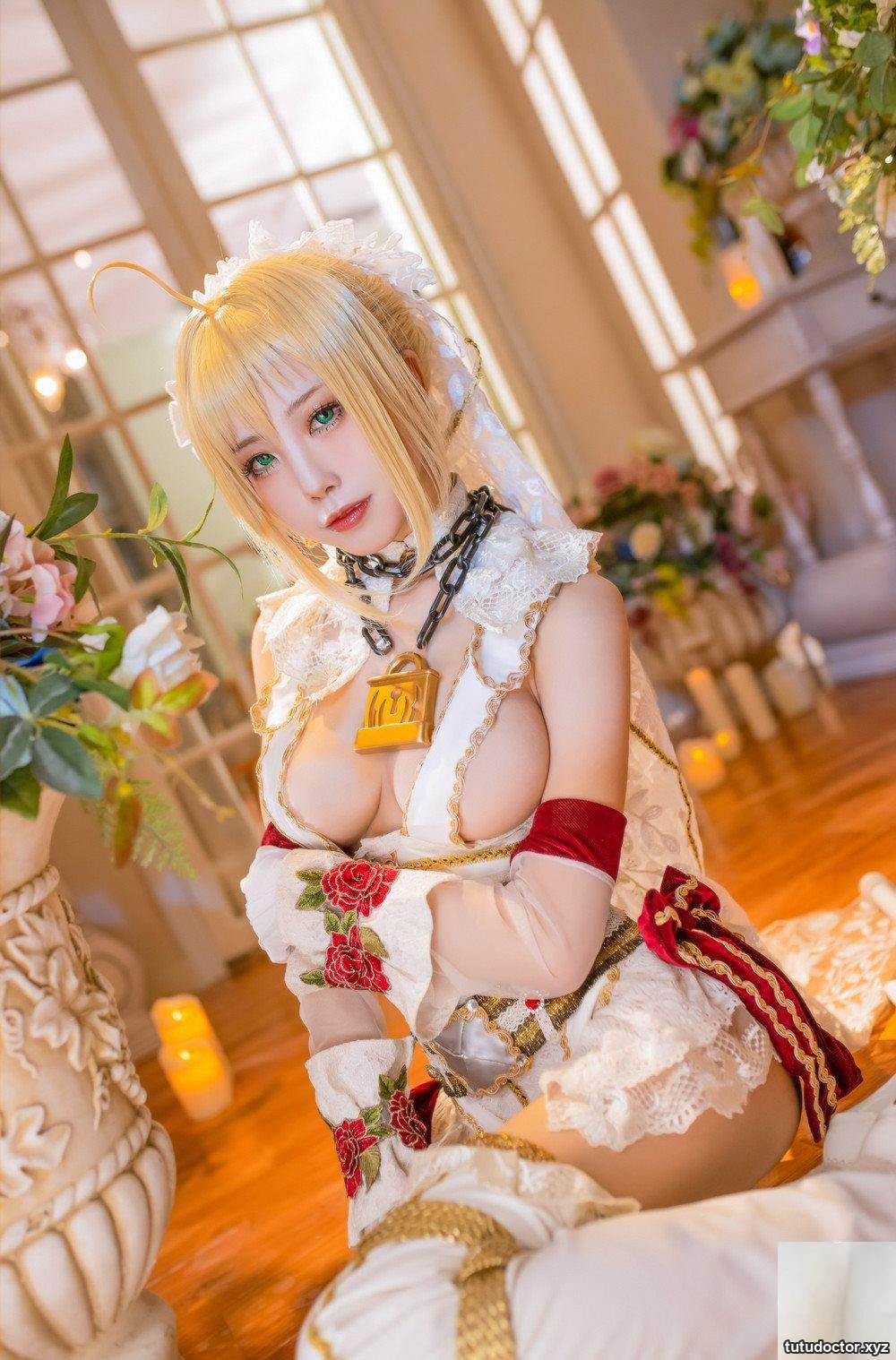 Shui Miao Aquas FGO- Nero sexy dowry side boobs for you to see · photo 18 of 35