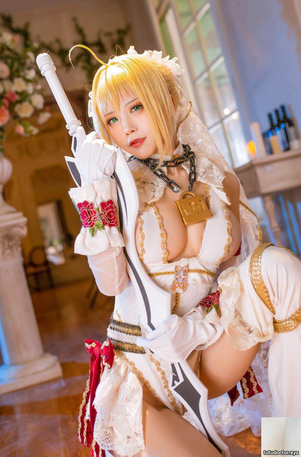 Shui Miao Aquas FGO- Nero sexy dowry side boobs for you to see · photo 27 of 35