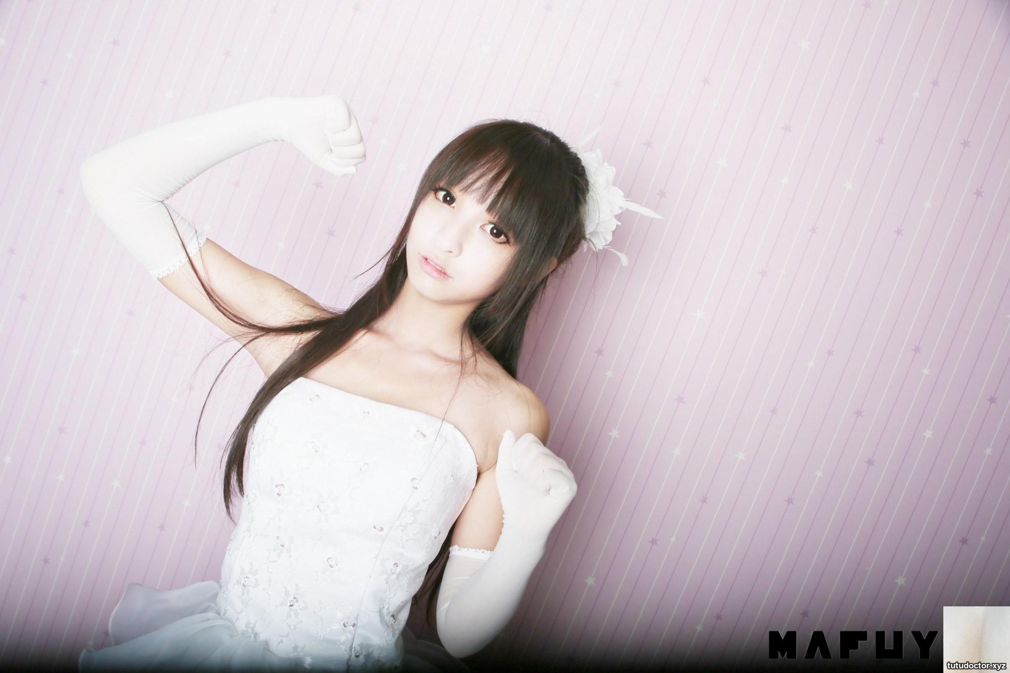 Kagakusaka Mafuyus White Wedding Dress girlish temperament in · photo 3 of 71