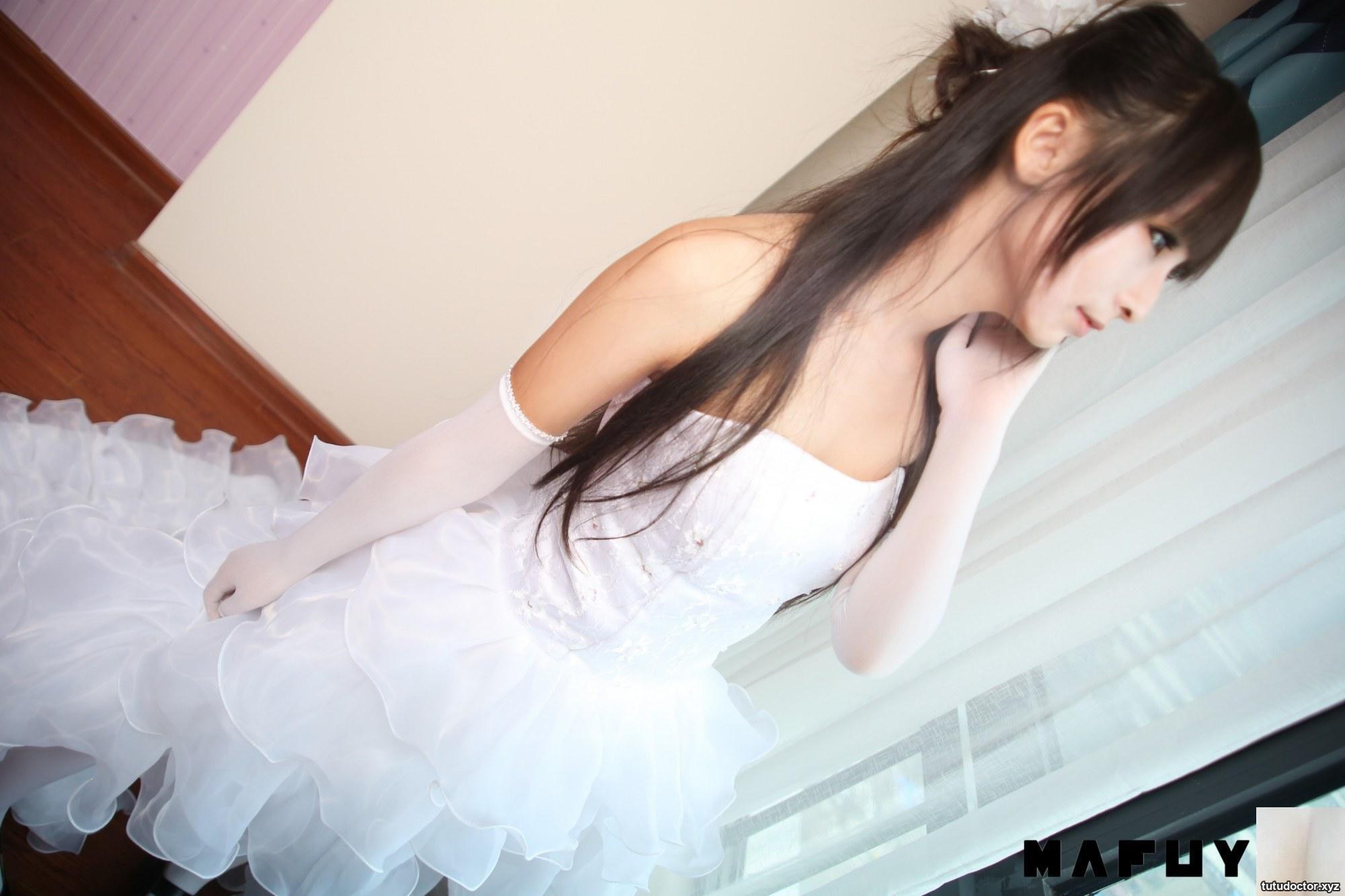 Kagakusaka Mafuyus White Wedding Dress girlish temperament in · photo 5 of 71