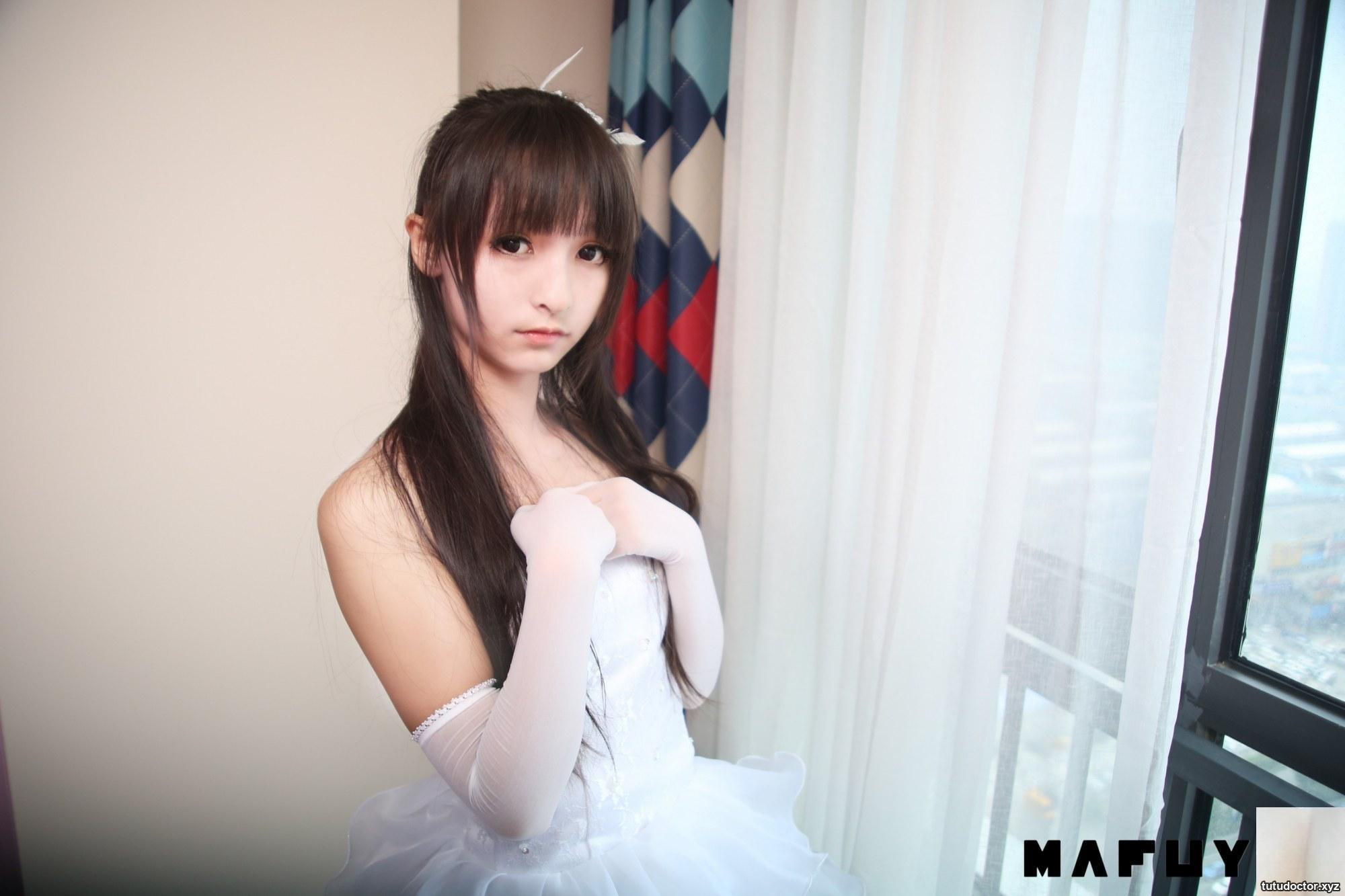 Kagakusaka Mafuyus White Wedding Dress girlish temperament in · photo 6 of 71