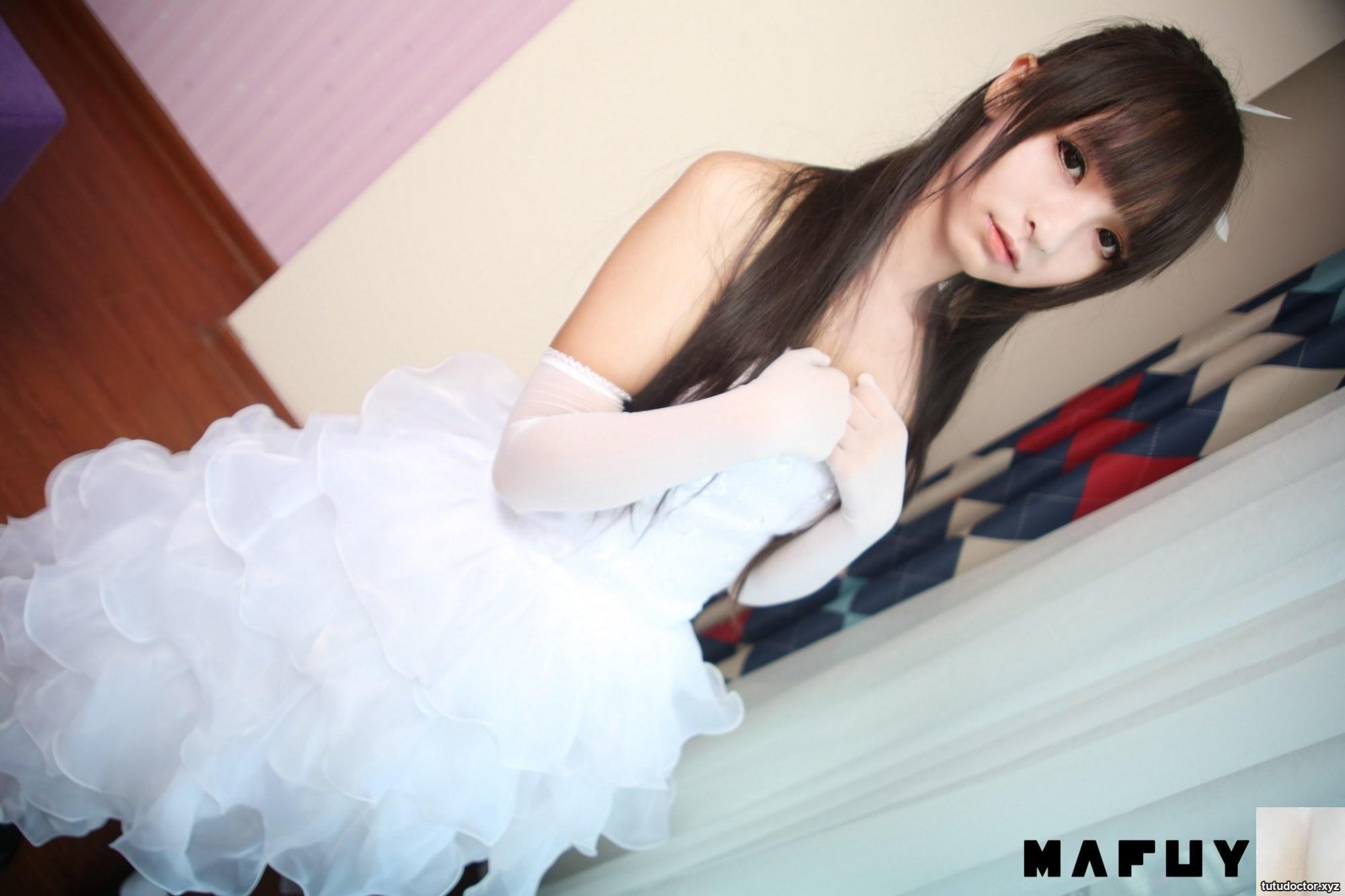 Kagakusaka Mafuyus White Wedding Dress girlish temperament in · photo 7 of 71