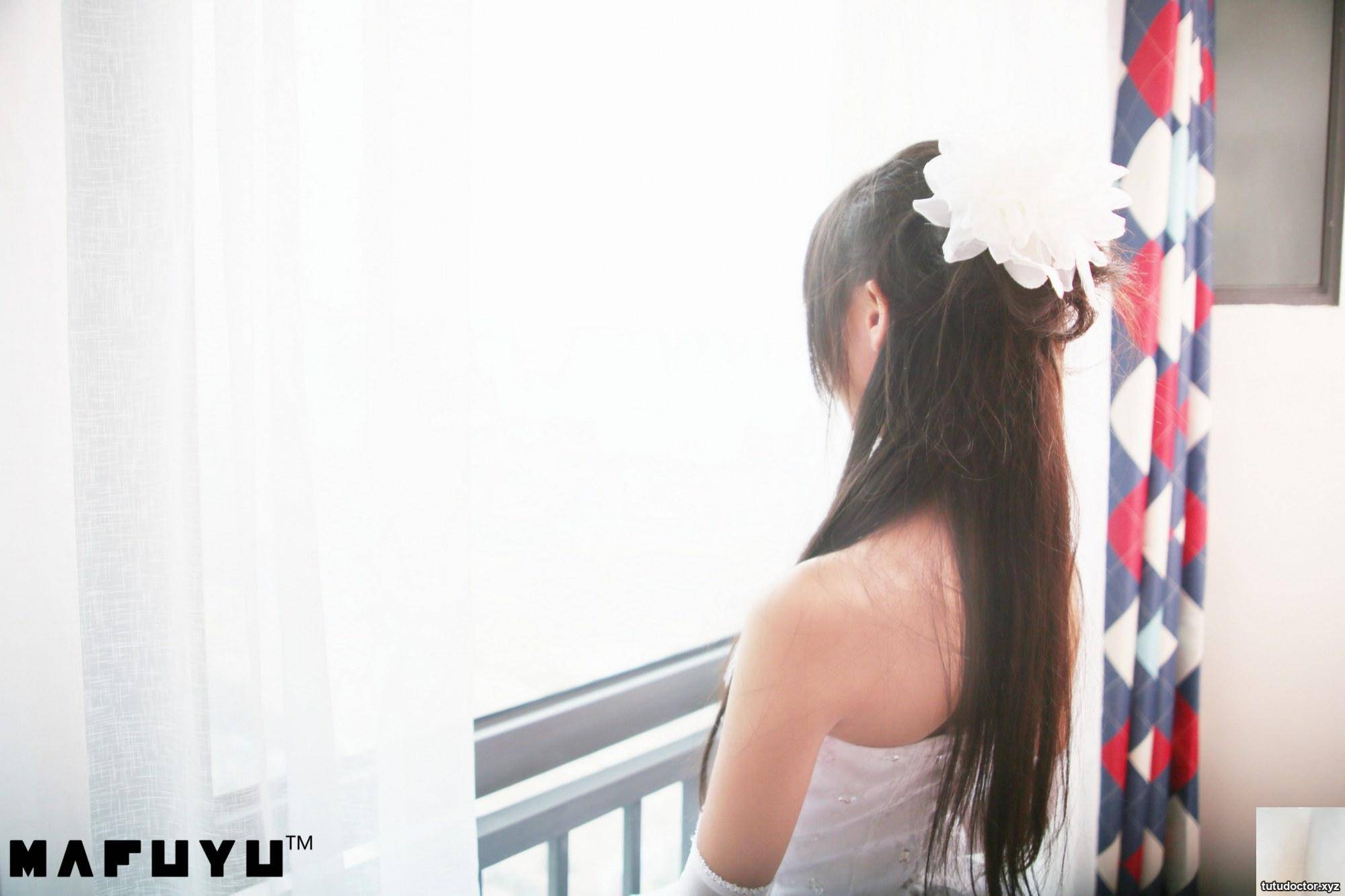 Kagakusaka Mafuyus White Wedding Dress girlish temperament in · photo 11 of 71