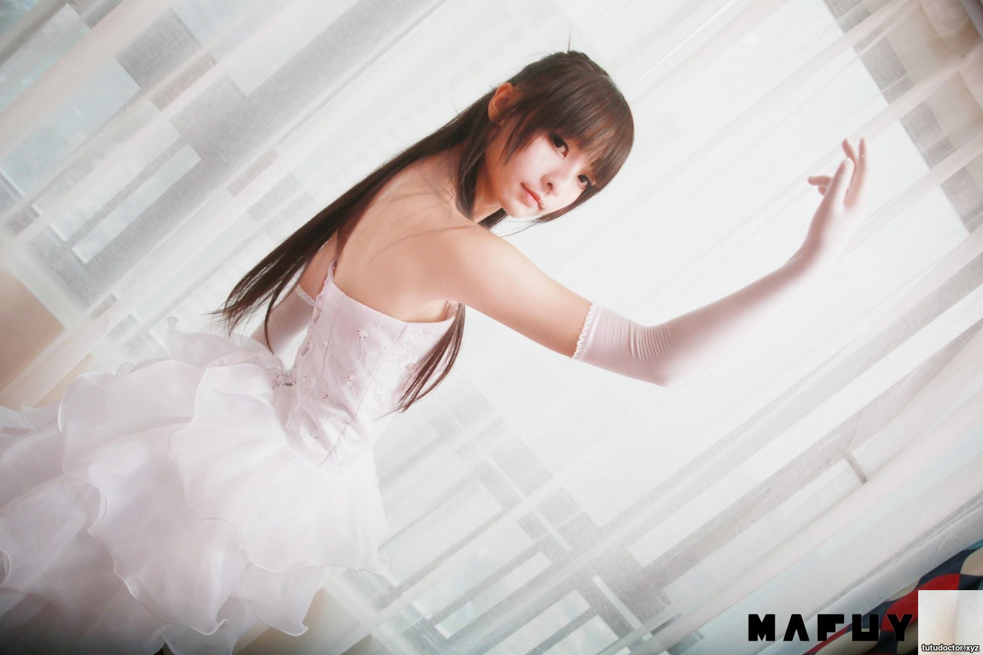 Kagakusaka Mafuyus White Wedding Dress girlish temperament in · photo 14 of 71
