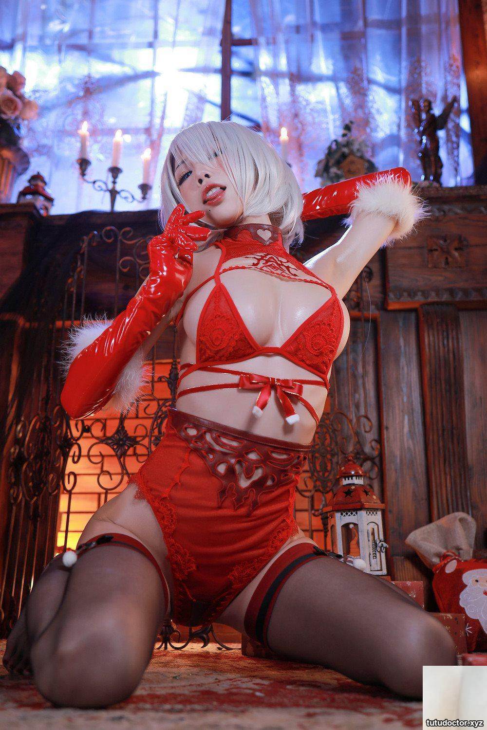 Shui Miao Aquas Neil 2B-3 red erotic underwears erotic index is · photo 7 of 105