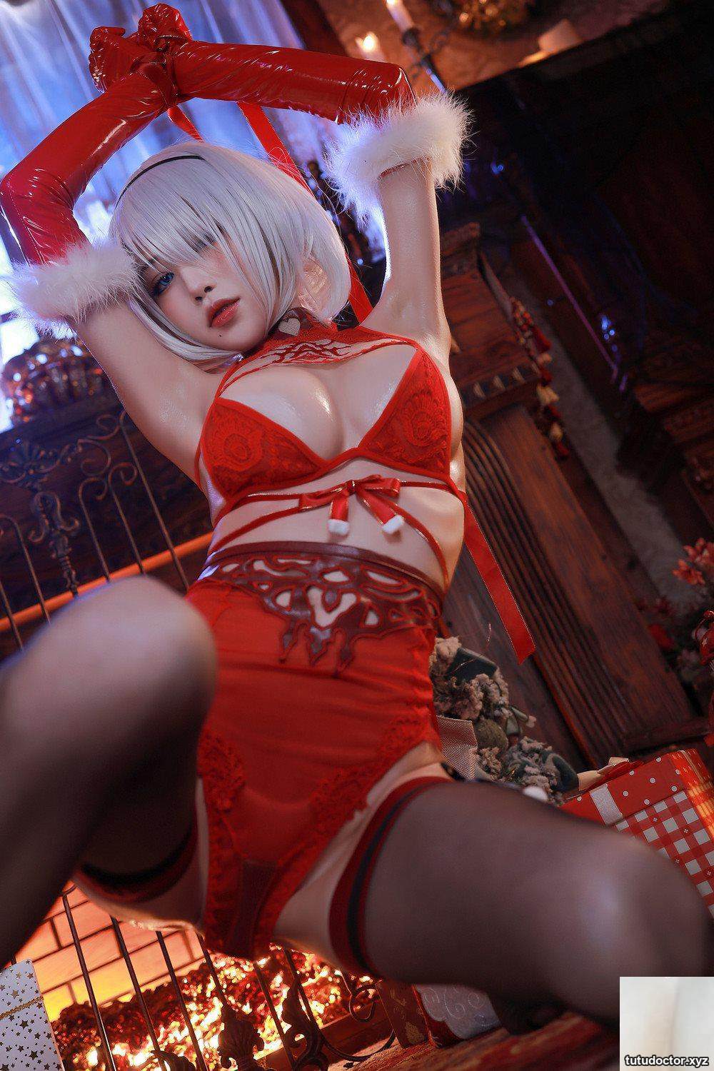 Shui Miao Aquas Neil 2B-3 red erotic underwears erotic index is · photo 11 of 105