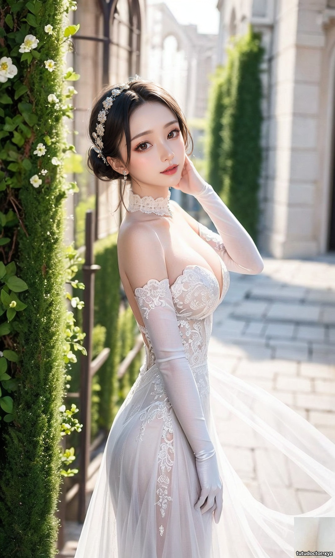Pure white wedding dress-1080 · photo 43 of 50