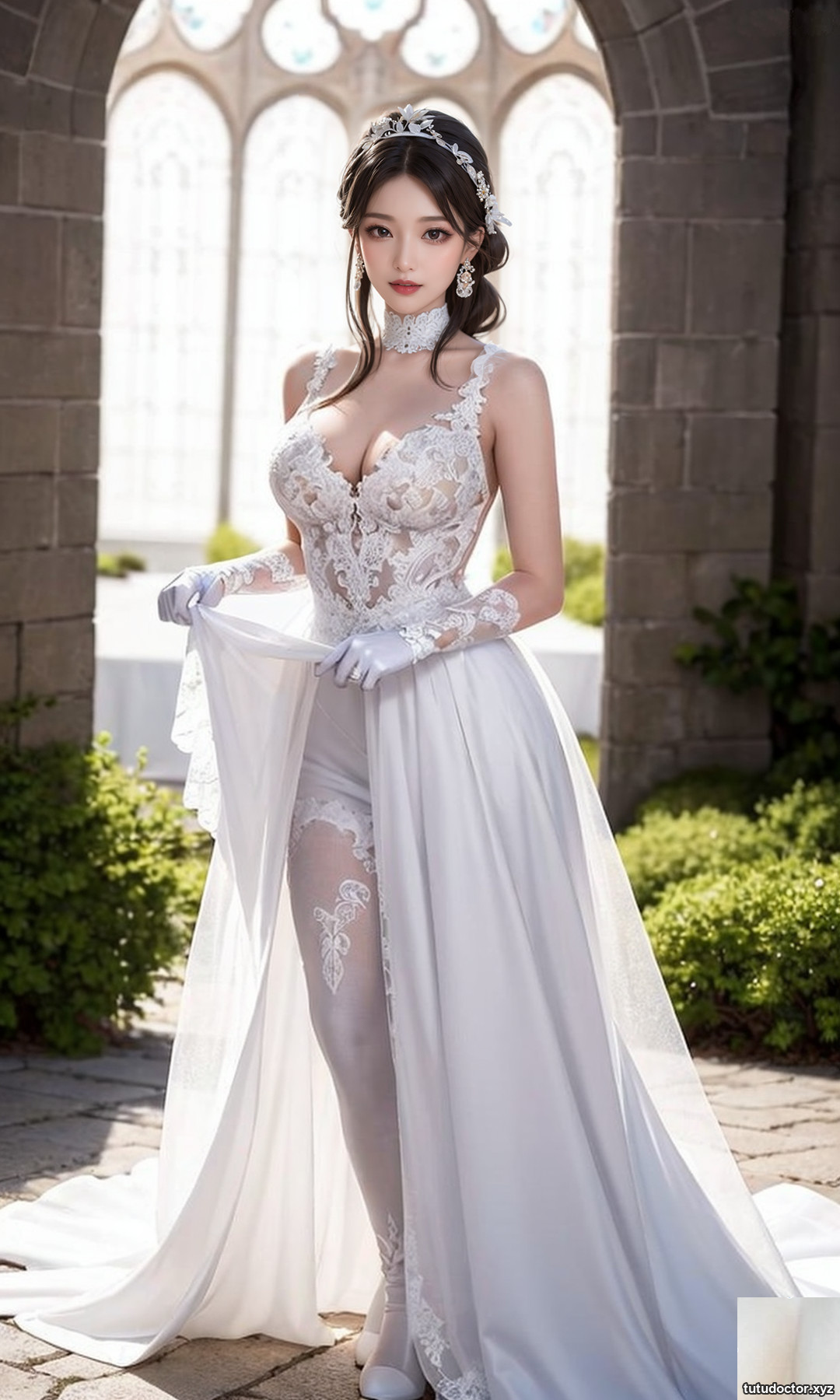 Pure white wedding dress-1080 · photo 44 of 50