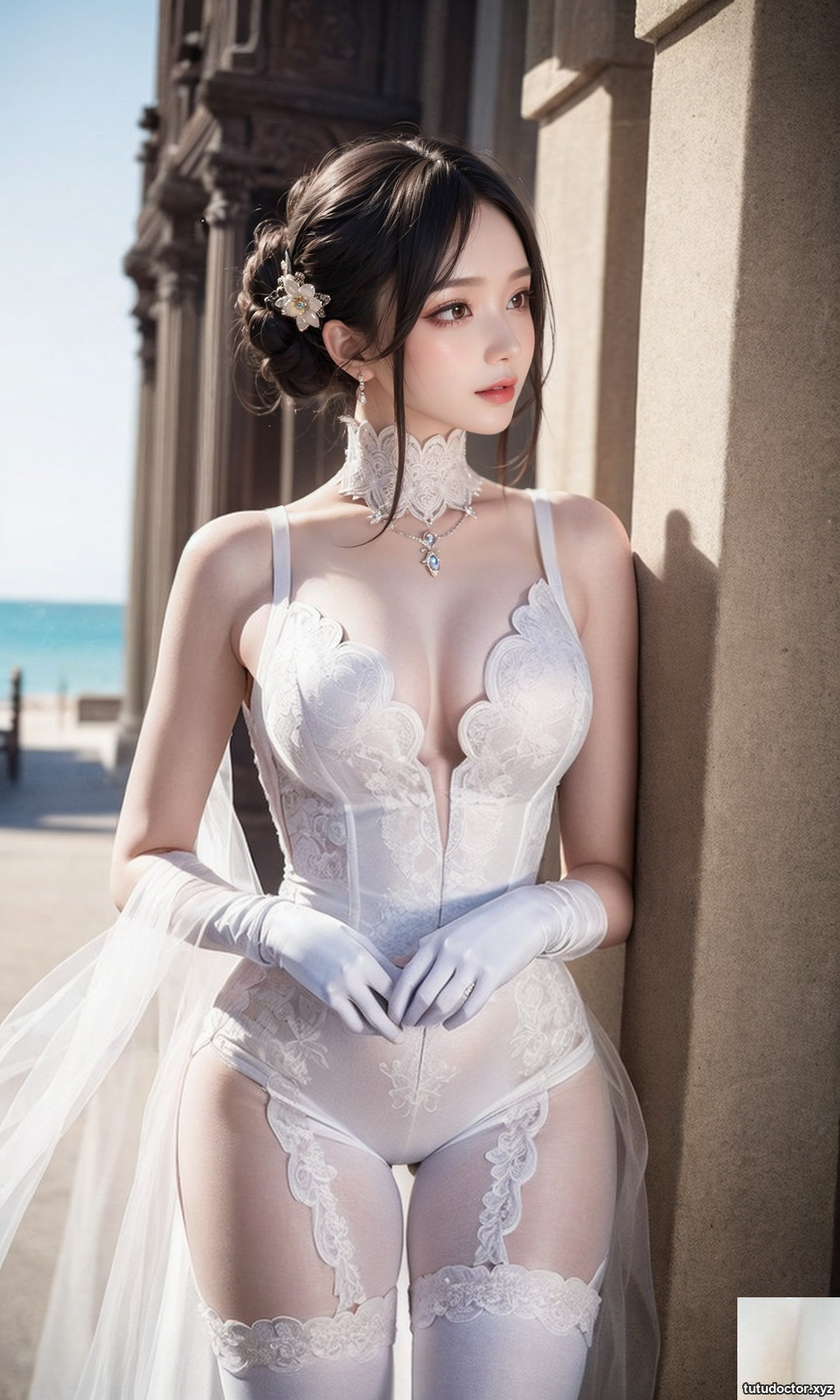 Pure white wedding dress-1080 · photo 46 of 50