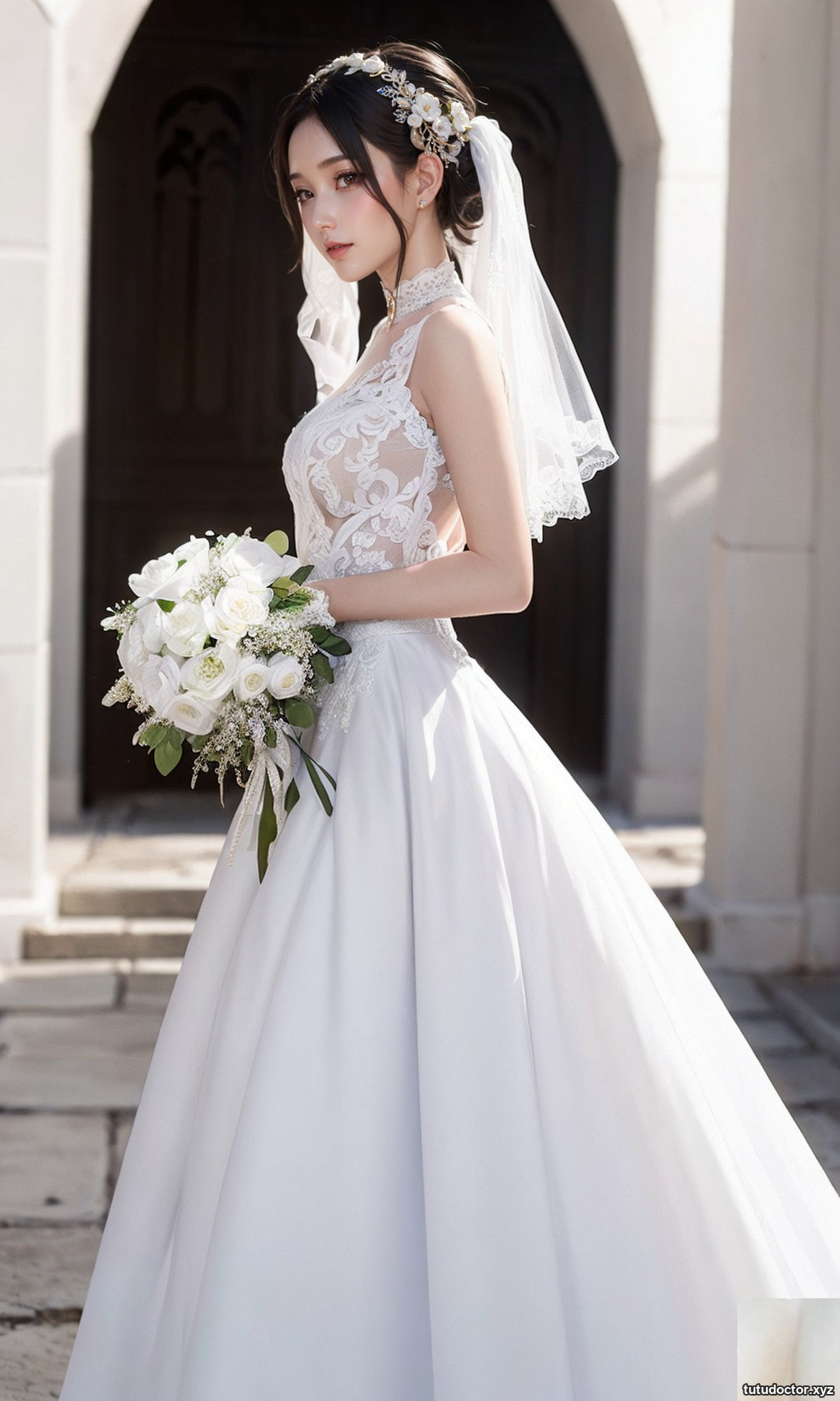 Pure white wedding dress · photo 7 of 50