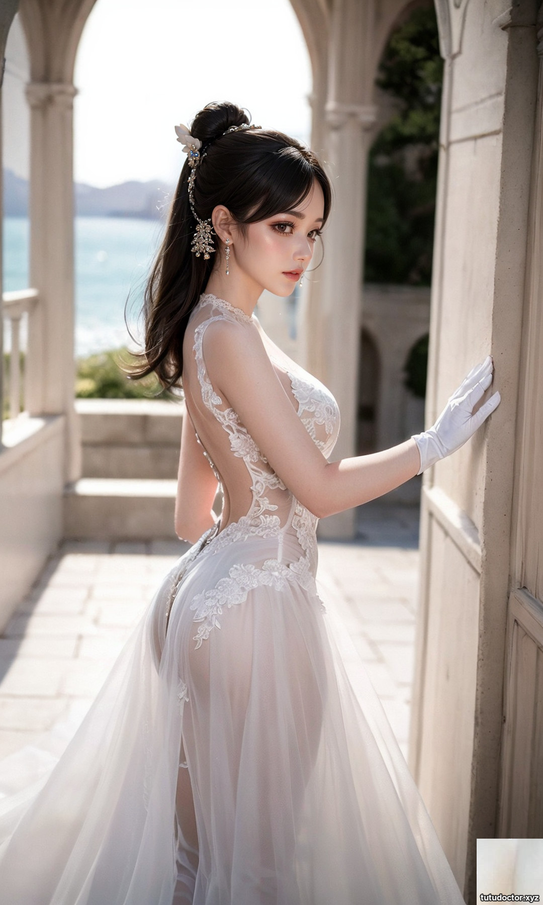 Pure white wedding dress · photo 9 of 50