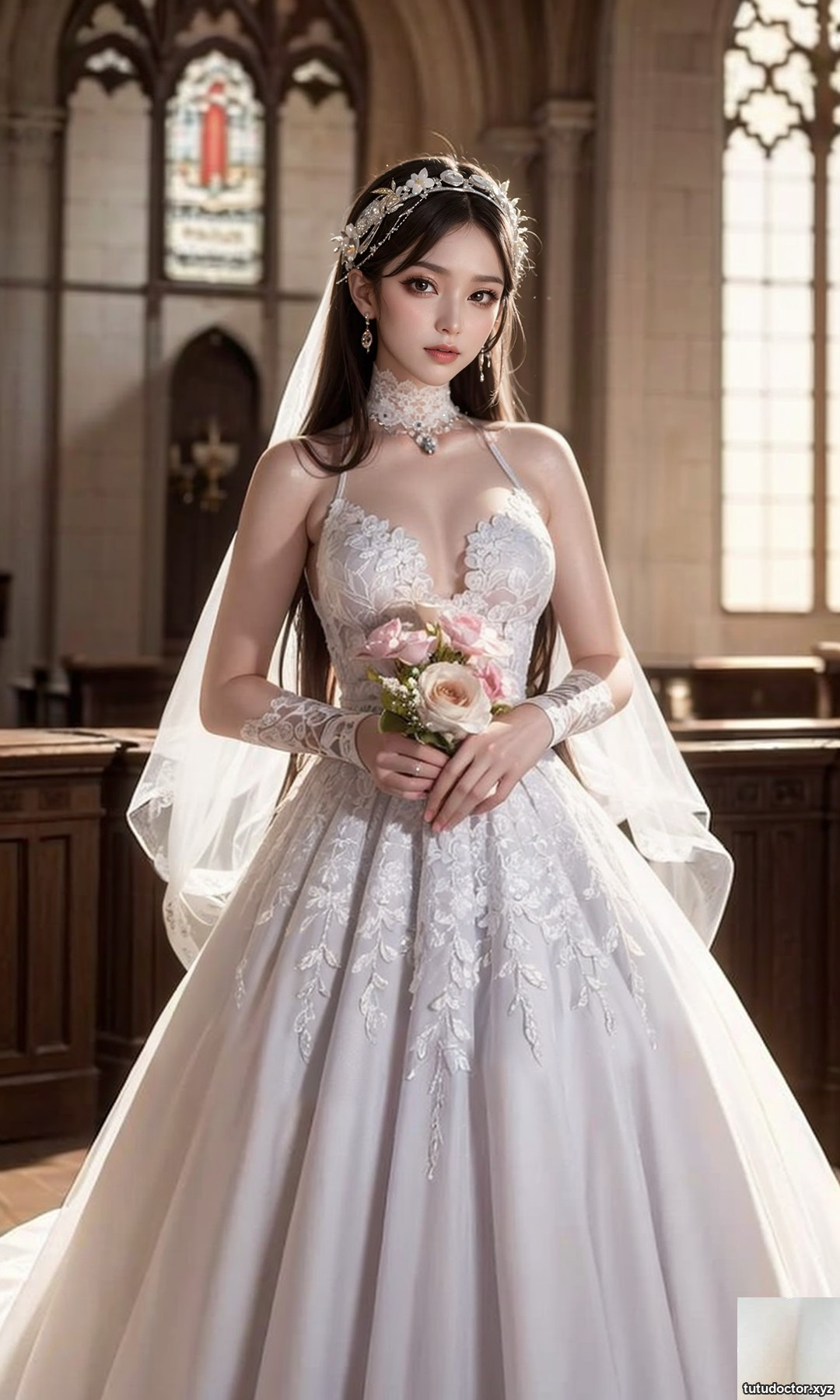 Pure white wedding dress · photo 14 of 50