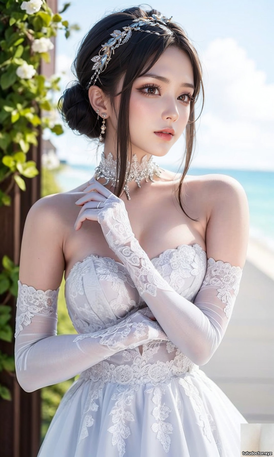 Pure white wedding dress · photo 15 of 50
