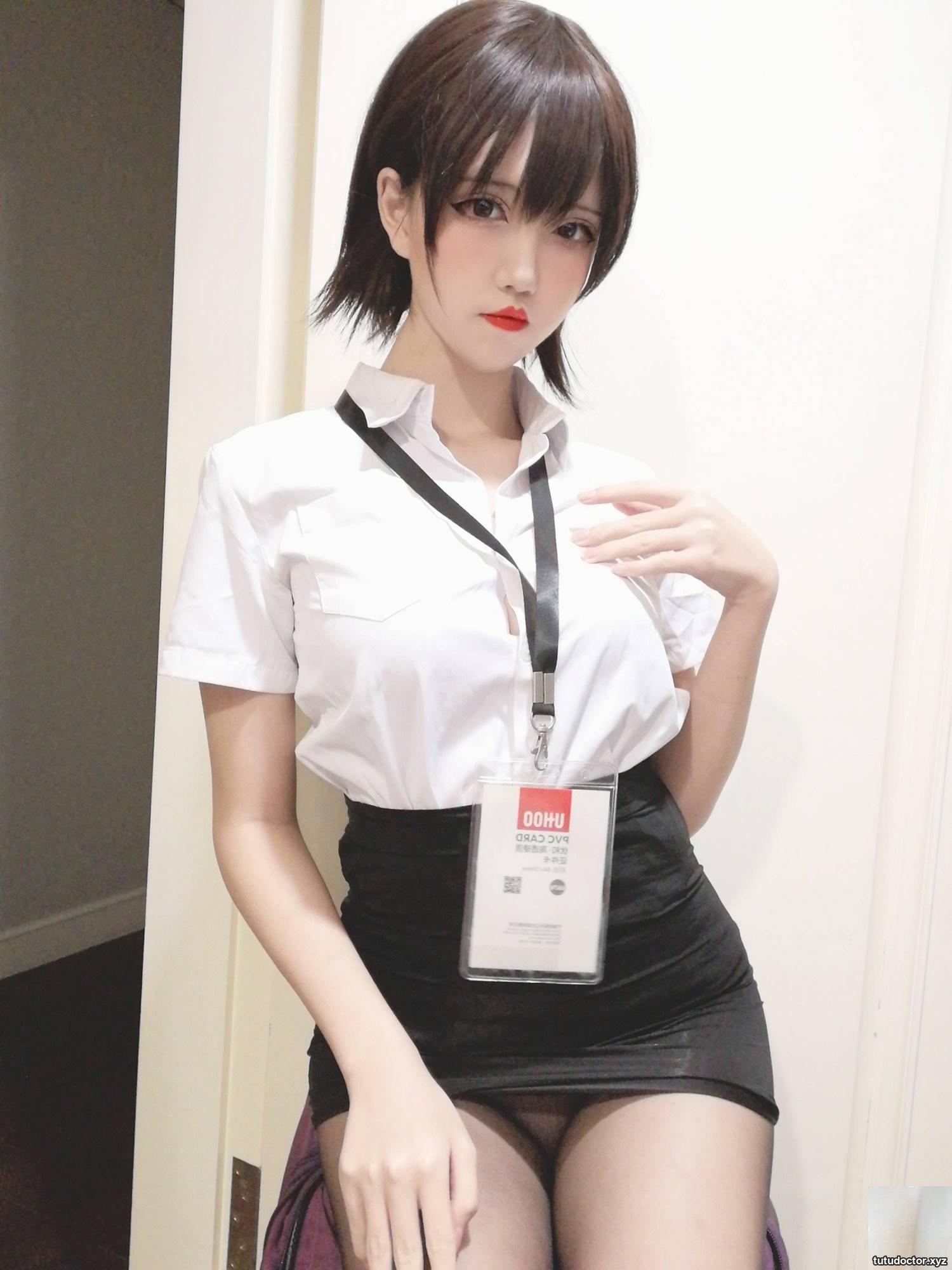 (Online collection) Welfare girl Kaori KaOri “Black Silk OL” VIP exclusive (40P)