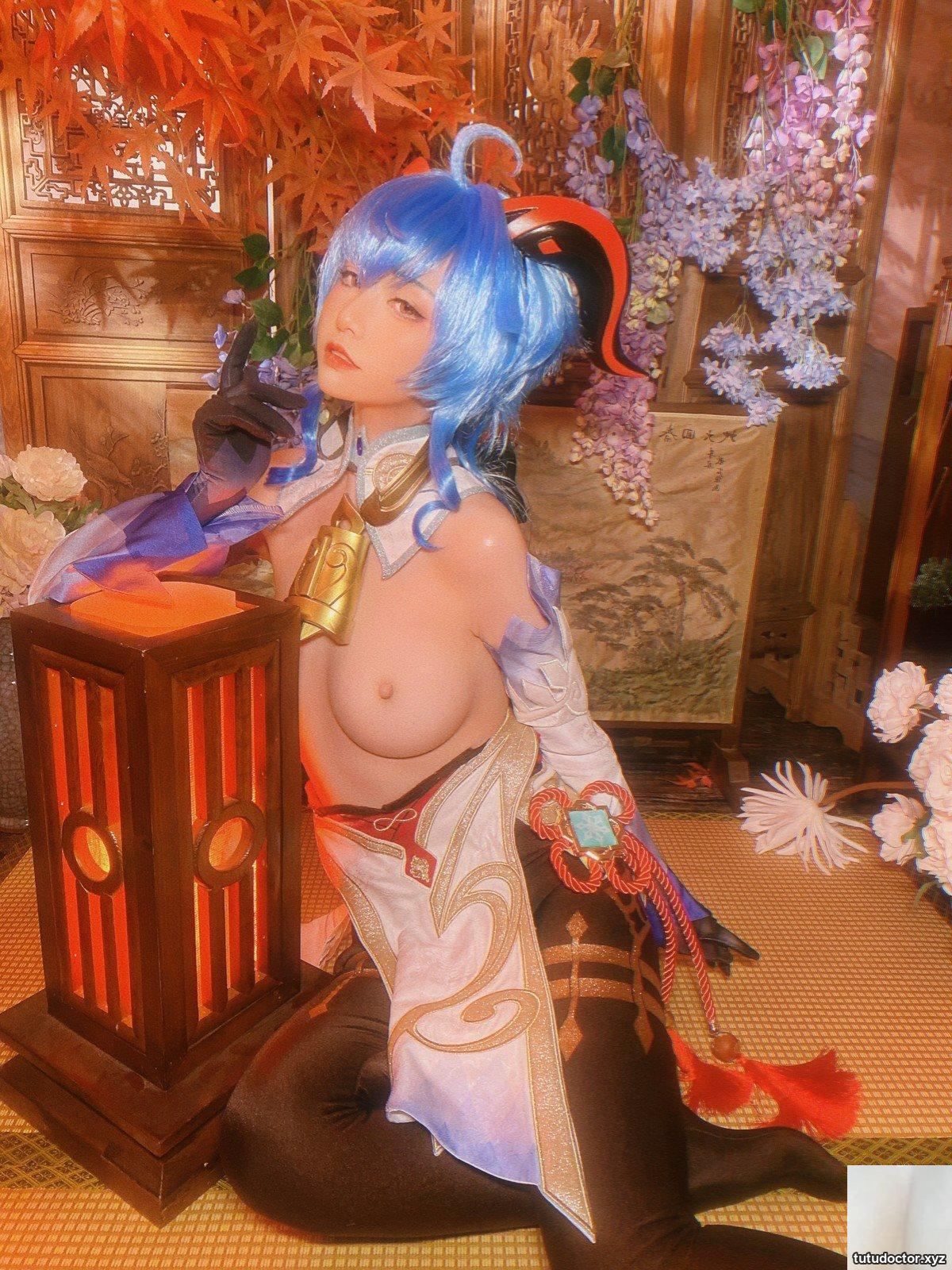 Explosive Girl Meow Xiaoji Cosplay Genshin Impact Ganyu · photo 34 of 61