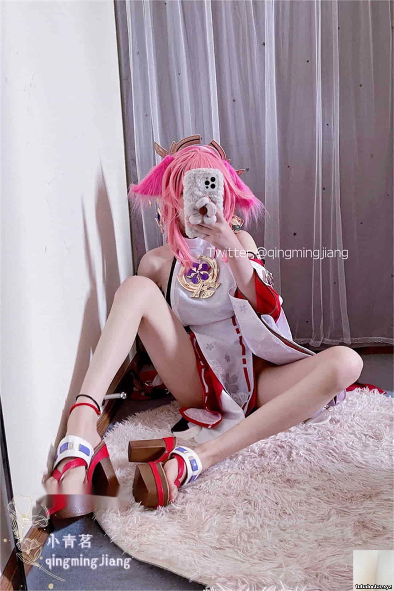 Special new star Amiku “Ko Aomai” exquisite new work – Yae Miko COS full temptation – Yae Miko (43P)