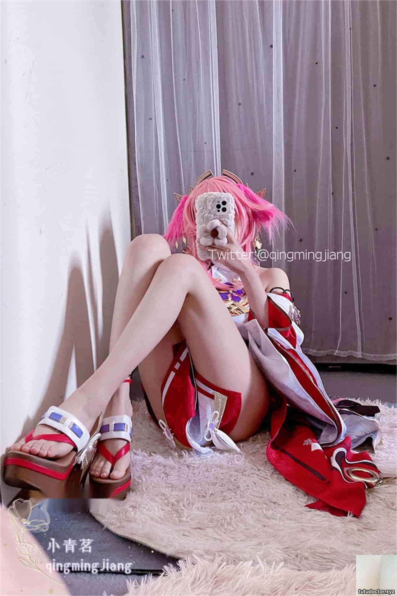 Special new star Amiku Ko Aomai exquisite new work – Yae Miko · photo 40 of 43