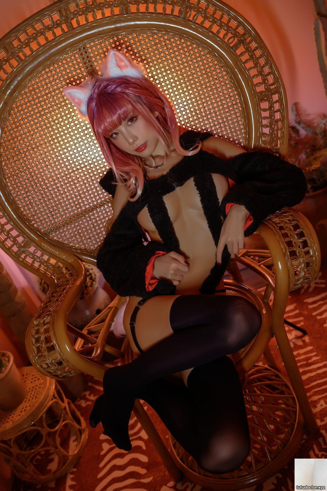 Shuimiao Aqua Naughty Wild Cat Black Garter Stockings Wild · photo 24 of 42