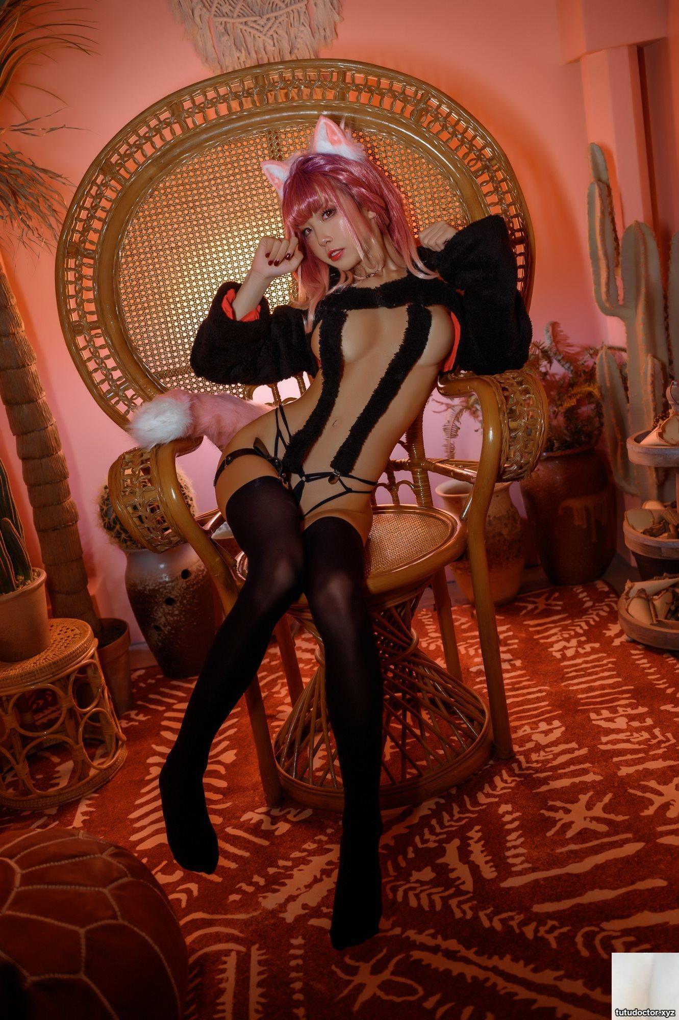 Shuimiao Aqua Naughty Wild Cat Black Garter Stockings Wild · photo 26 of 42