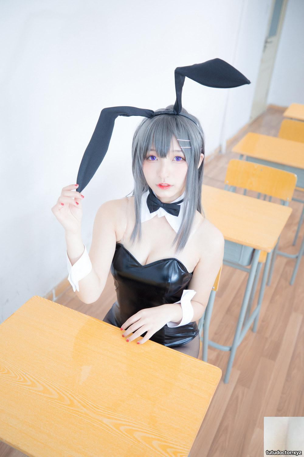 Kanamezaka Mafuyu’s “Sakurajima Mai” classic bunny girl style is full of slut (75P)
