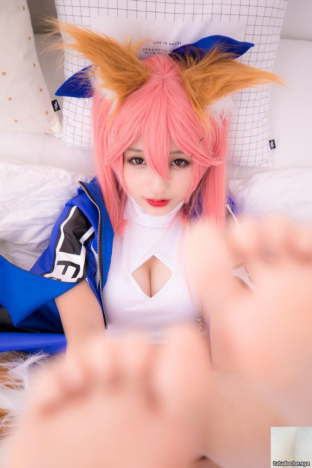Mafuyu Kagurazaka《FGO-Tamamo-mae 5》Erogenous barefoot Shinobu · photo 39 of 75