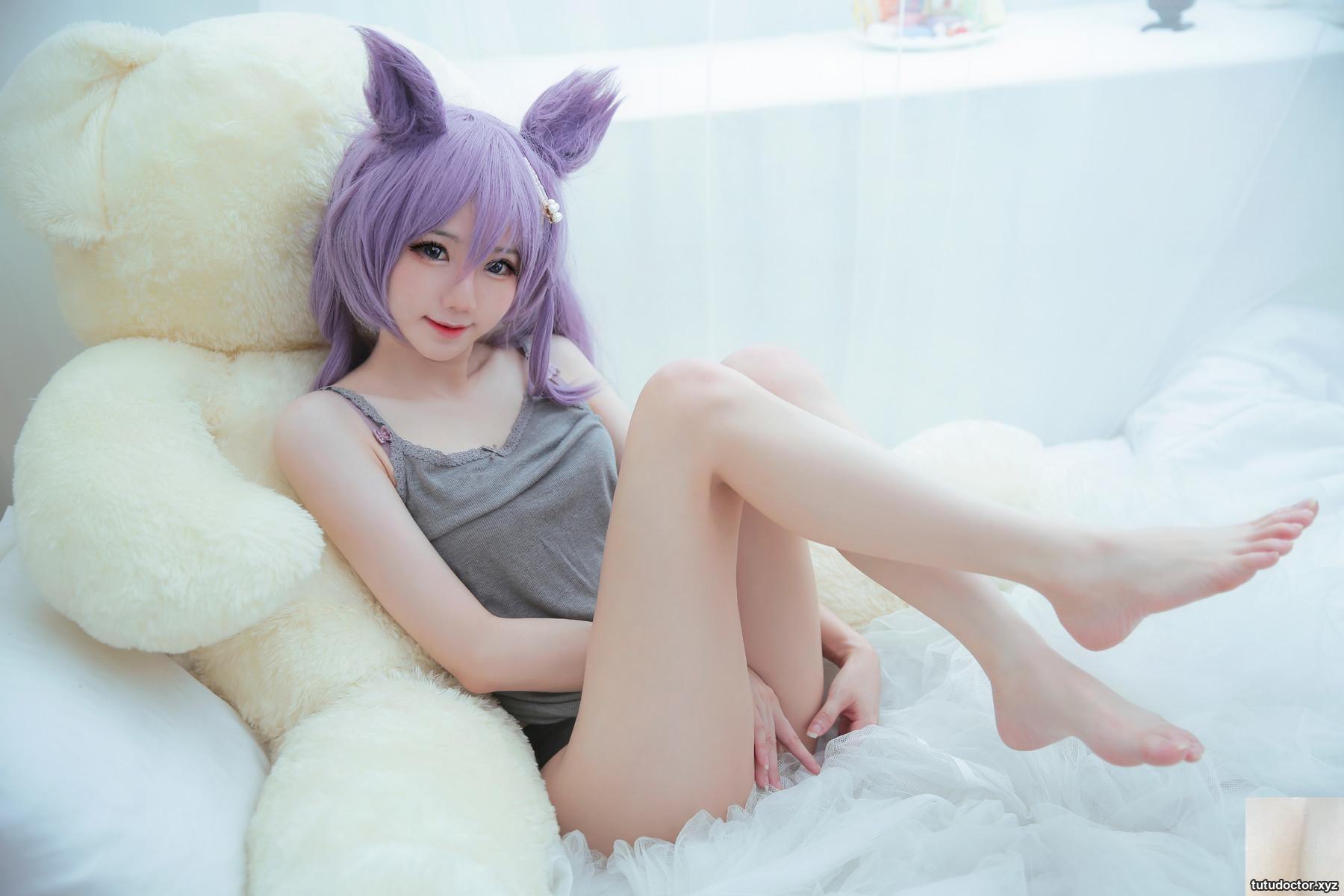 Sally Dora Snow Cosplay Keqing Keqing Lingerie Ver · photo 14 of 46