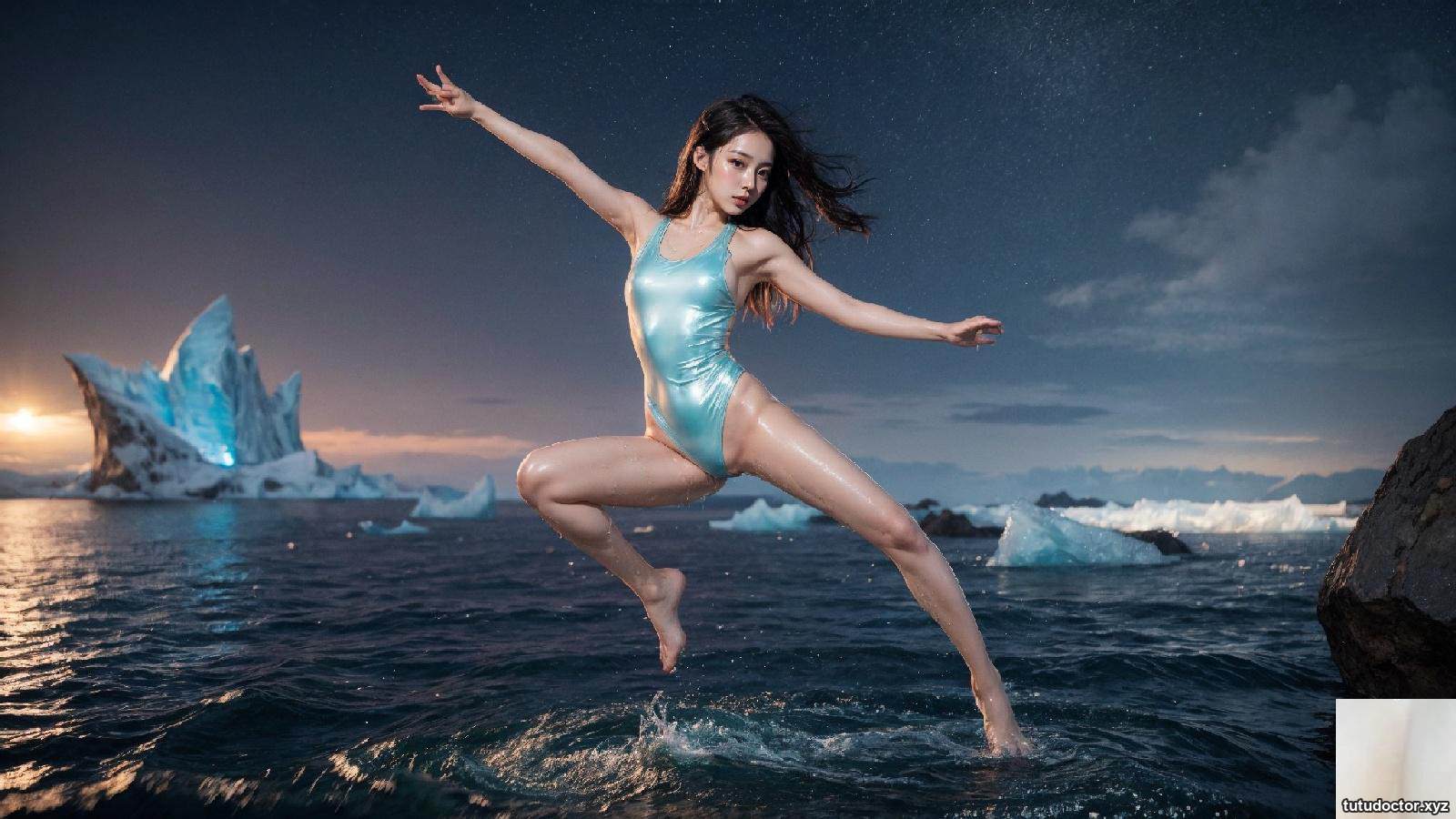 latex swimsuit at the arctic · photo 7 of 87