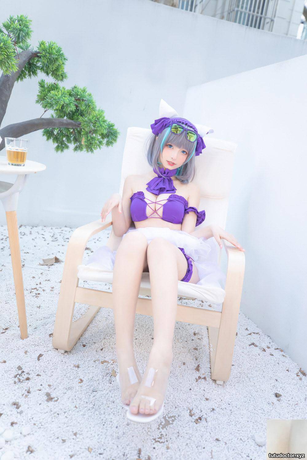 Kamikazaka Mafuyu’s swimsuit style in “Azur Lane-Cheshire” will conquer you with her fair and long legs (90P)