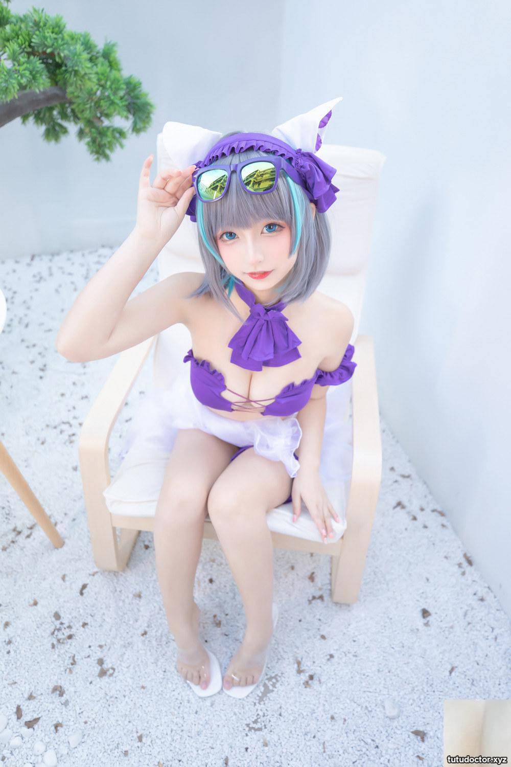 Kamikazaka Mafuyus swimsuit style in Azur Lane-Cheshire will · photo 4 of 90