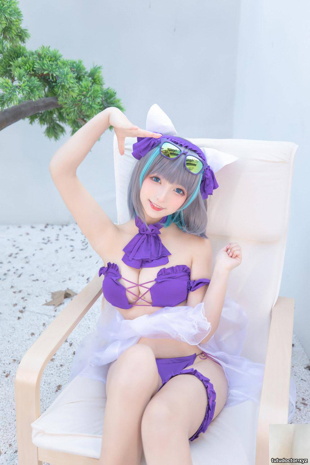 Kamikazaka Mafuyus swimsuit style in Azur Lane-Cheshire will · photo 38 of 90