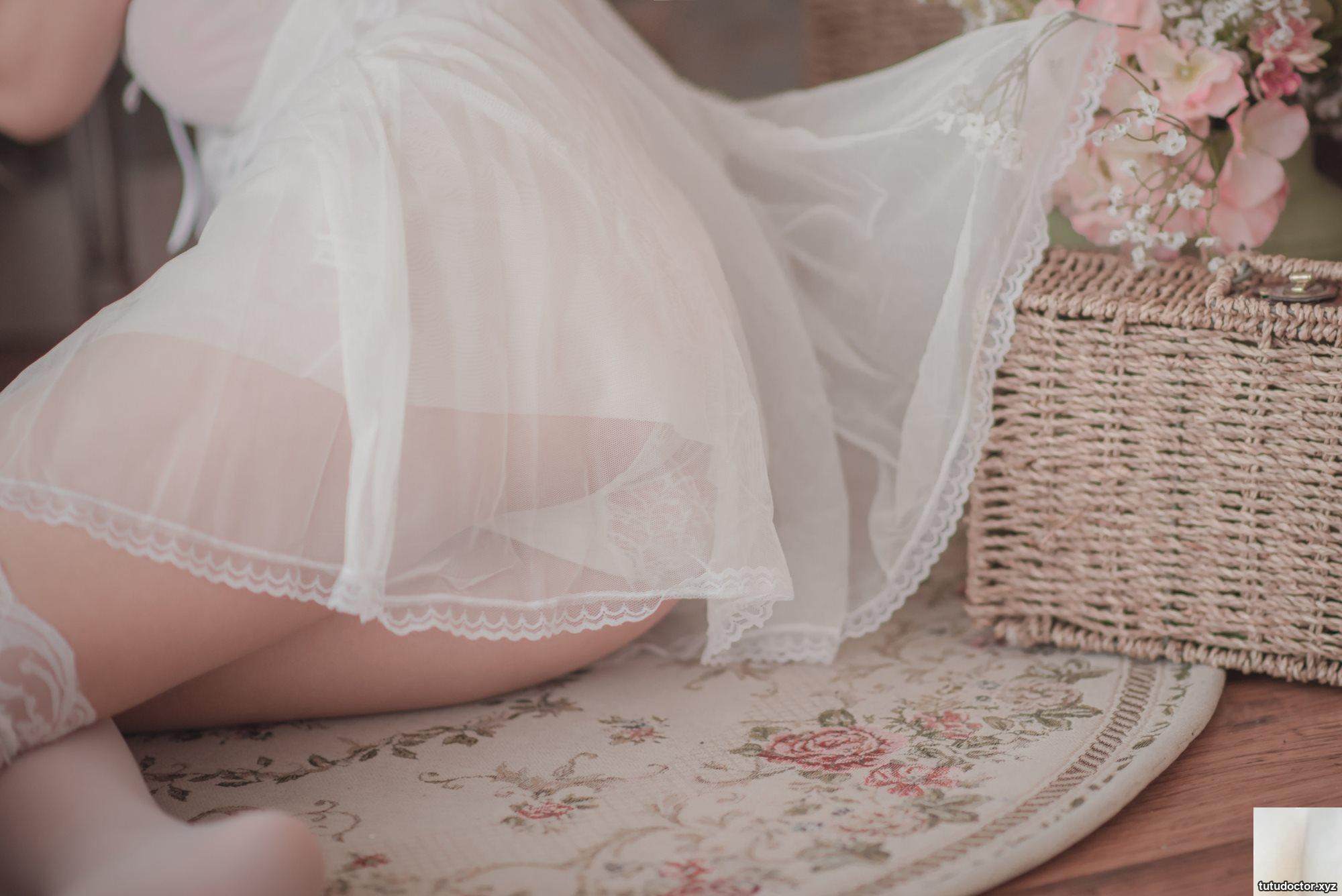 Welfare Girl-Yoko Zha Xia Cos white silk dress VIP exclusive (26 · photo 24 of 26