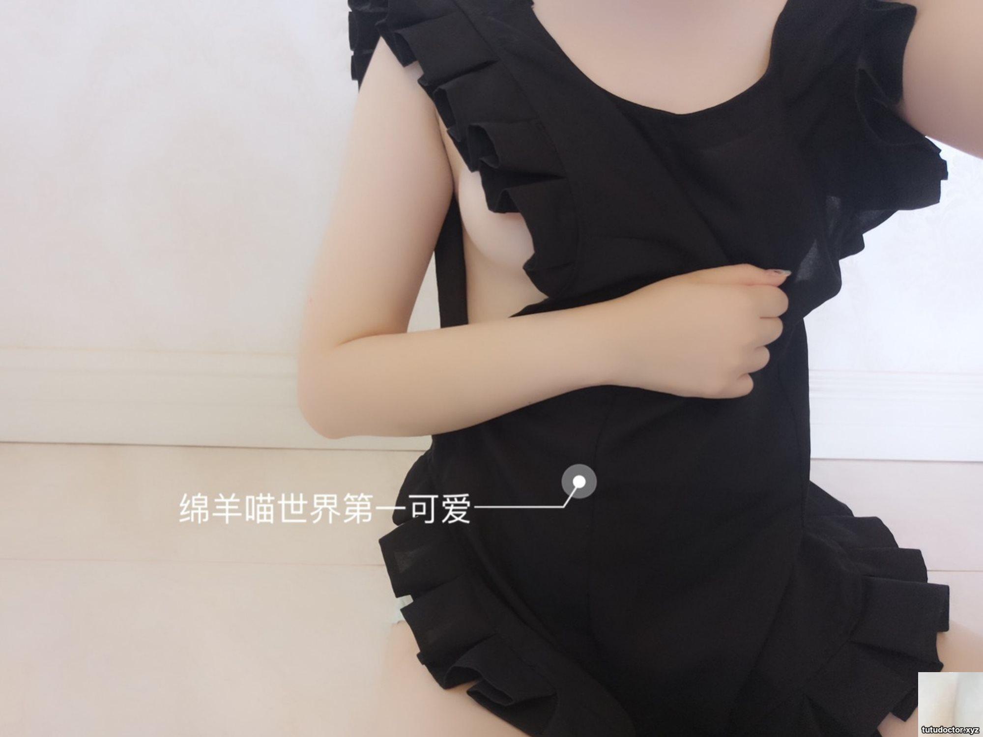Welfare Girl-Sheep Meow Black Apron No Mosaic VIP Exclusive · photo 23 of 33