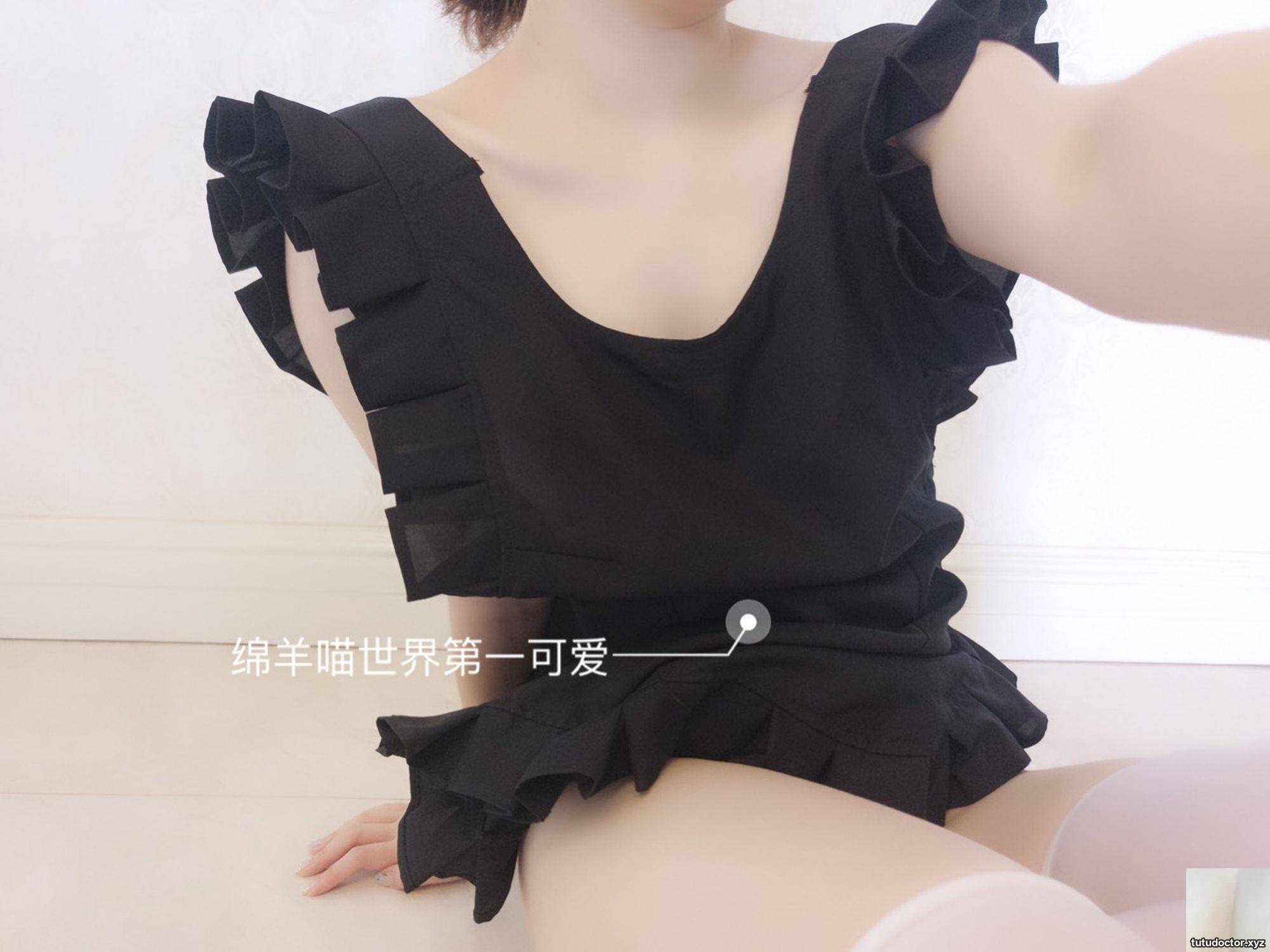 Welfare Girl-Sheep Meow Black Apron No Mosaic VIP Exclusive · photo 26 of 33