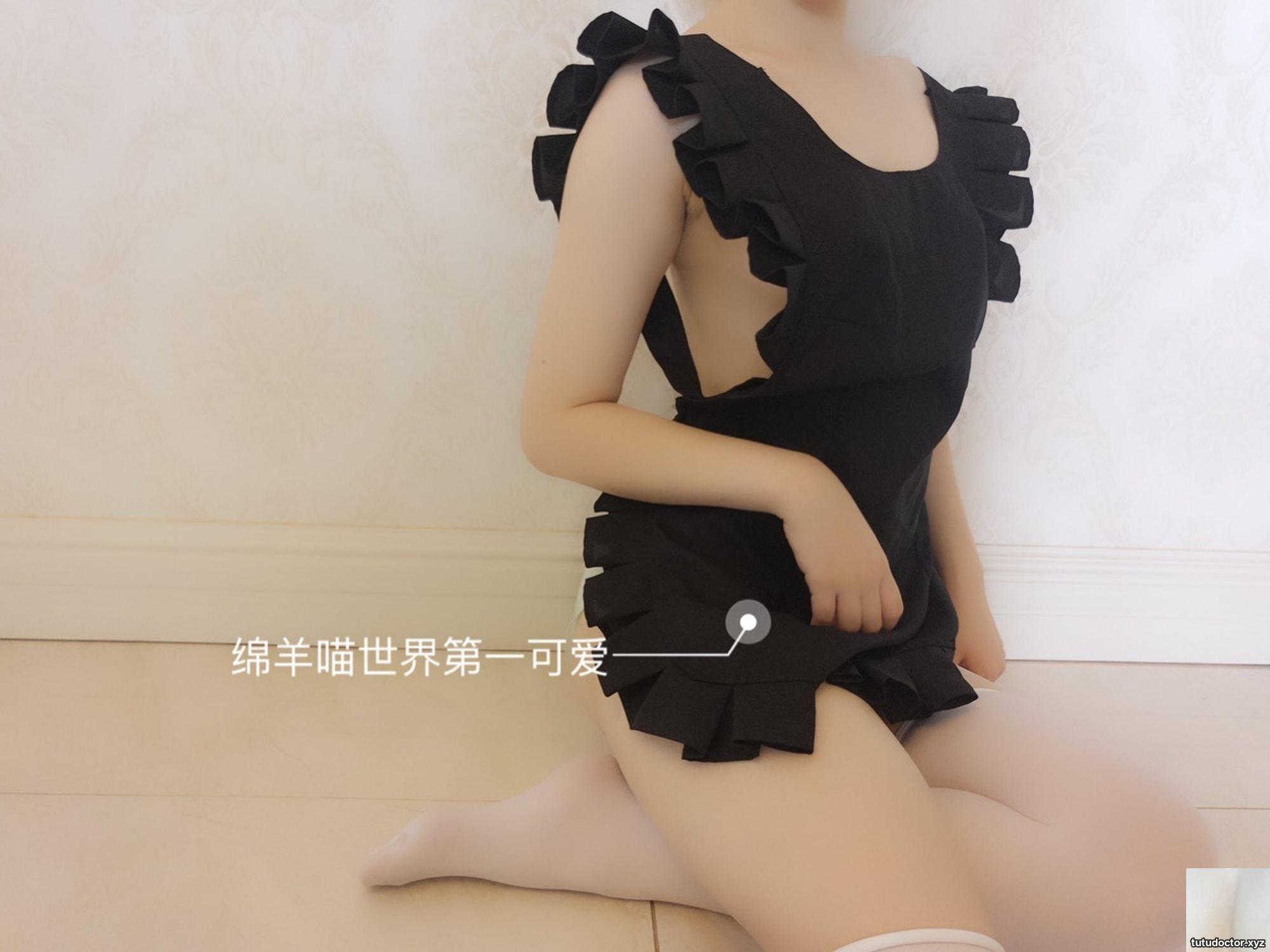 Welfare Girl-Sheep Meow Black Apron No Mosaic VIP Exclusive · photo 29 of 33