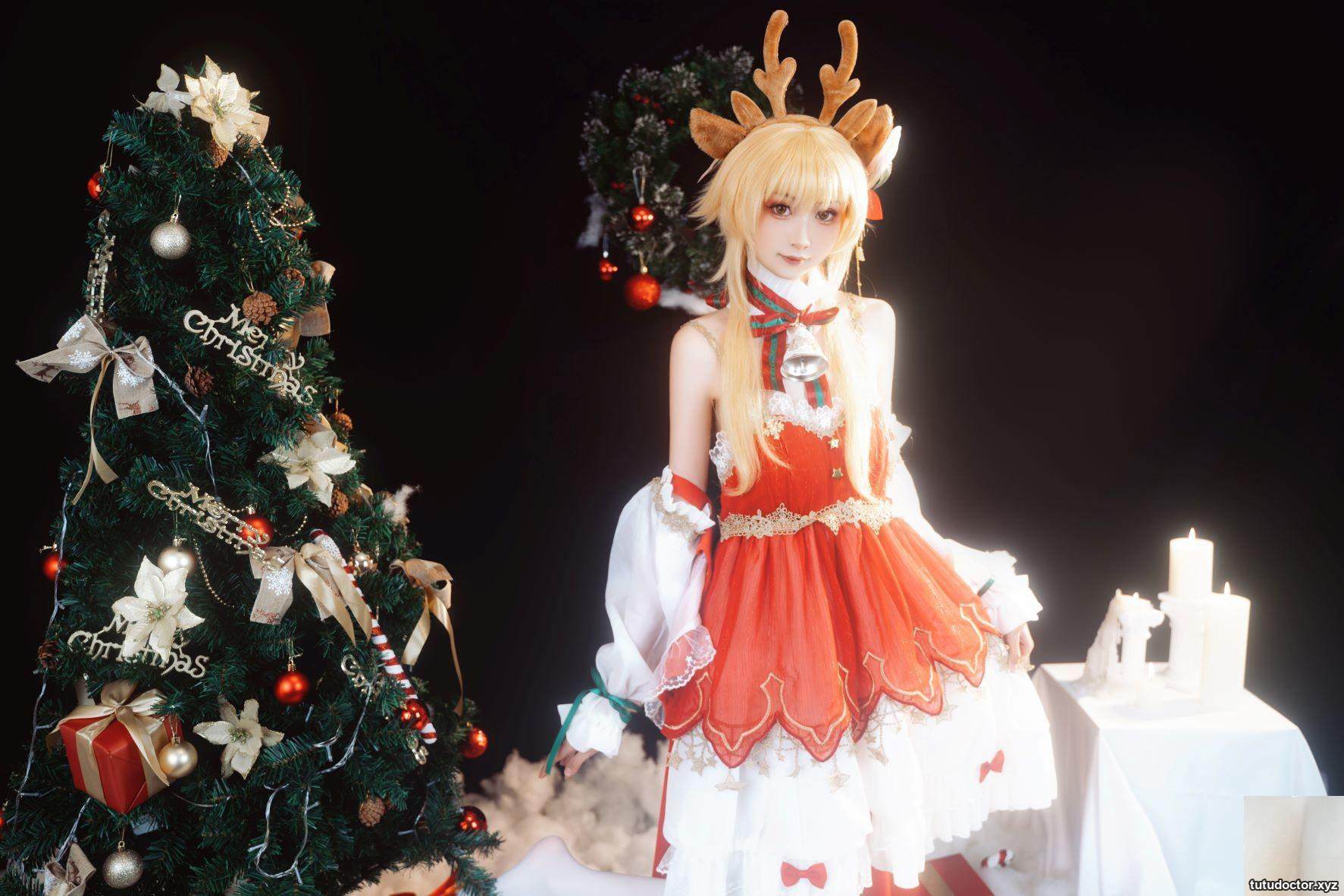 (Coser) Explosive Girl Meow Xiaoji x Goldfish kinngyo – Christmas Special (85P)