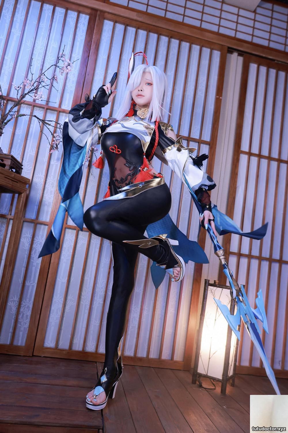 Shui Miao Aquas Original God-Shen He tights show off the peach · photo 2 of 30