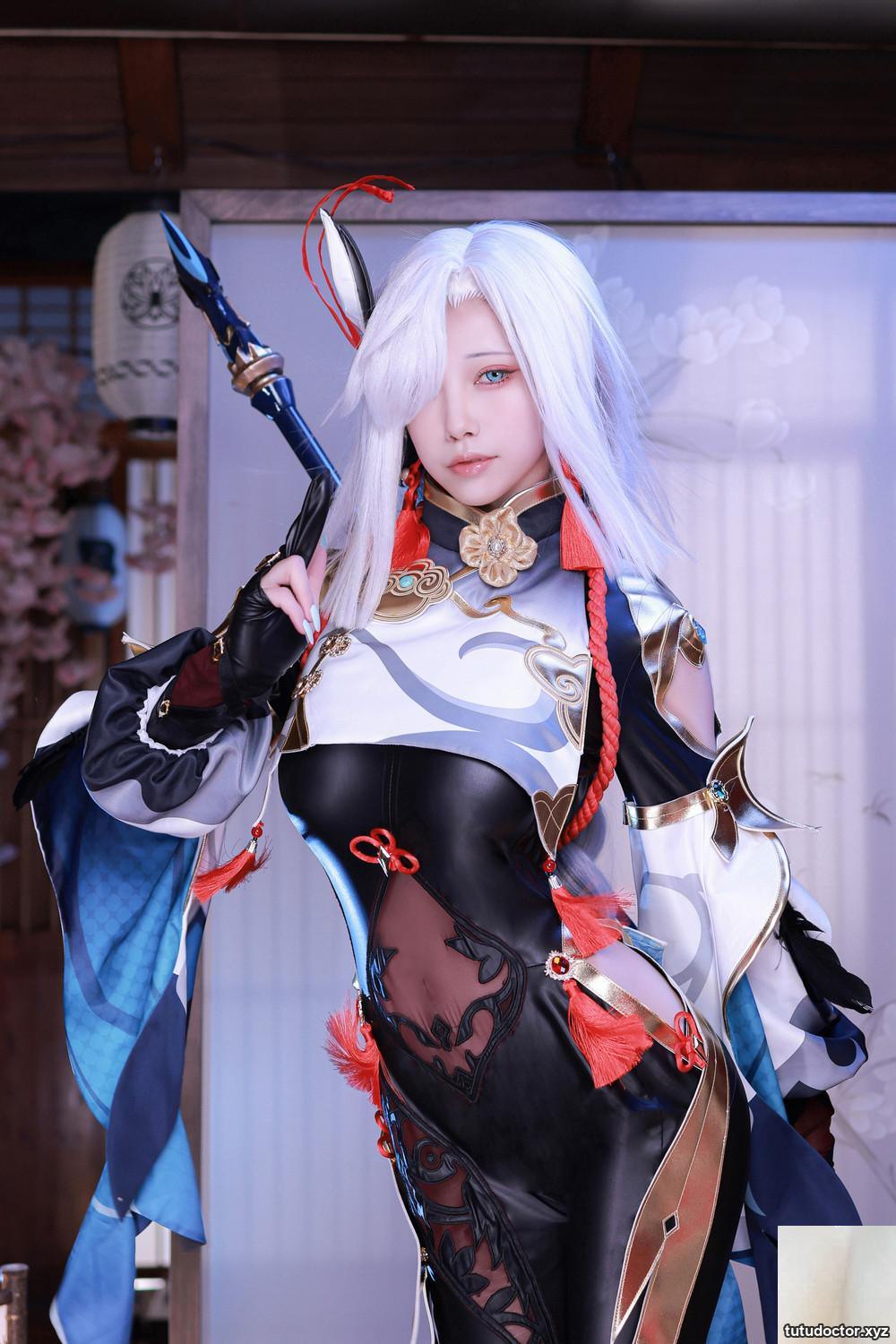 Shui Miao Aquas Original God-Shen He tights show off the peach · photo 10 of 30