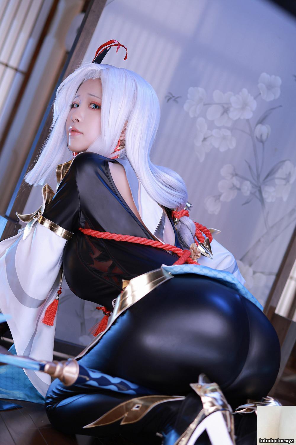 Shui Miao Aquas Original God-Shen He tights show off the peach · photo 27 of 30