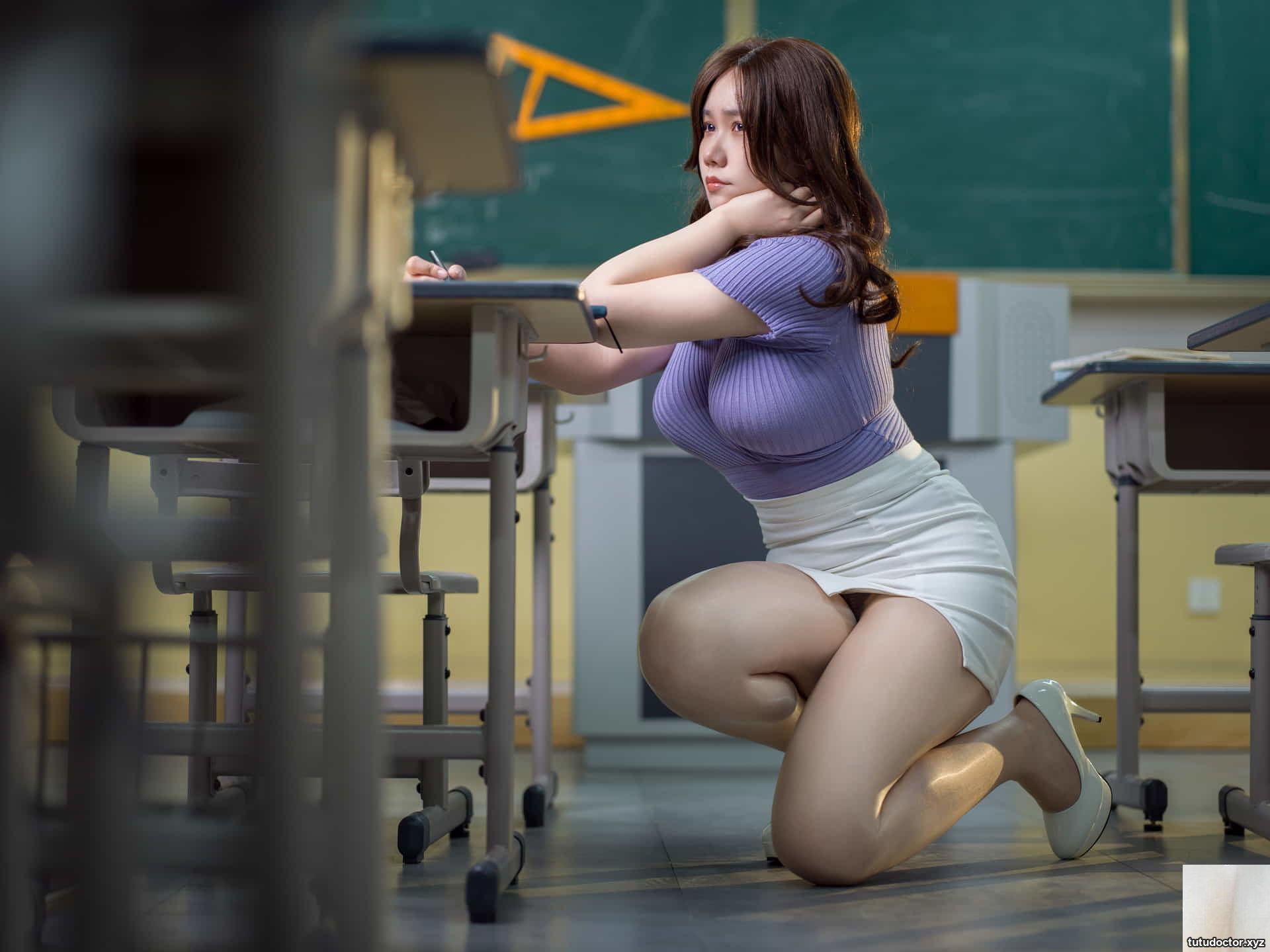 Mahua Jiang – NO.041 Conservative Teacher + Pearl Gentle Girl (80P)