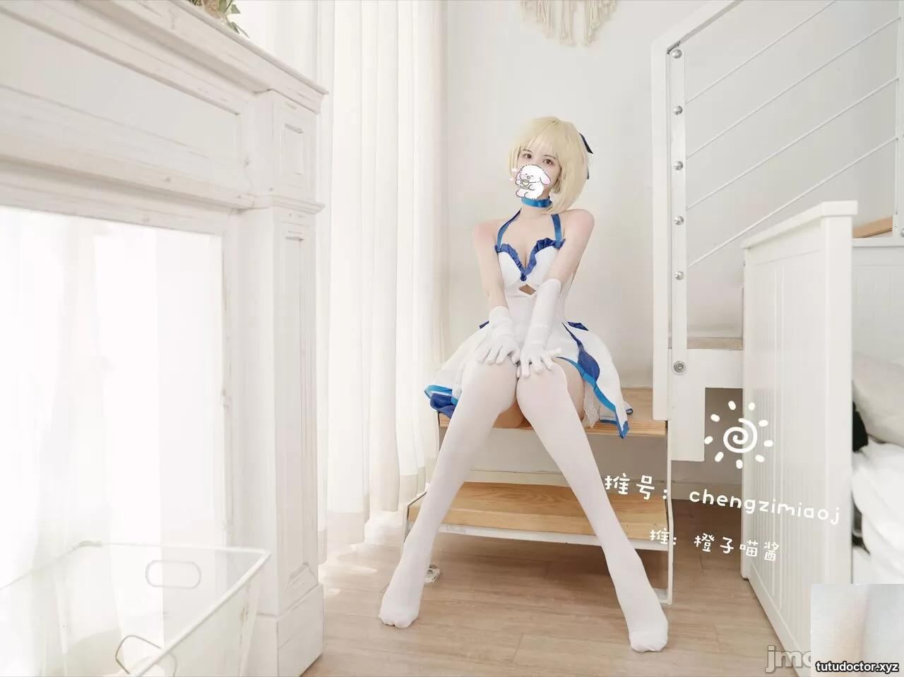Orange Cat-saber cosplay+2B NieR Automata (45P)