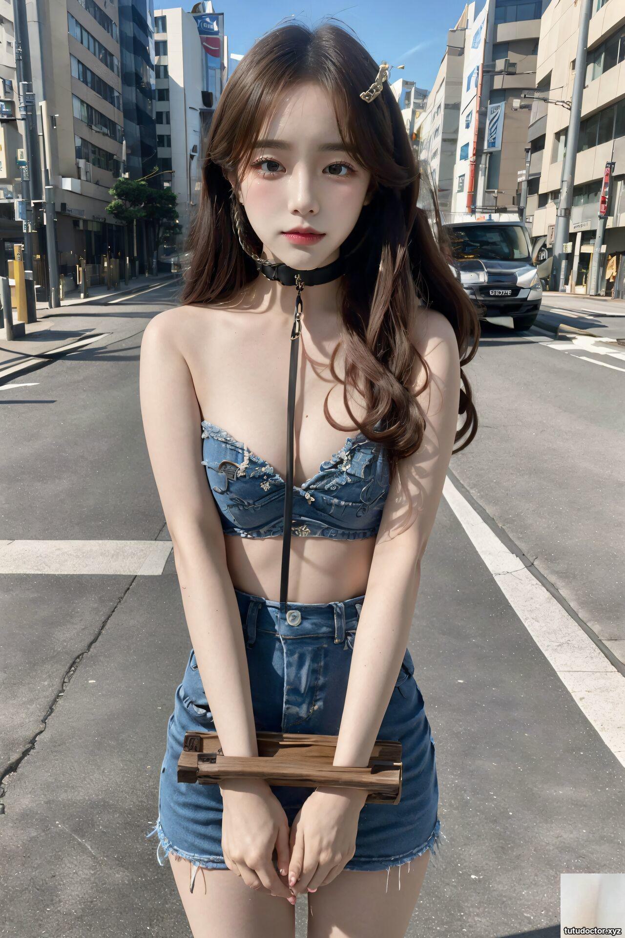 Slave girl in the city center · photo 8 of 12