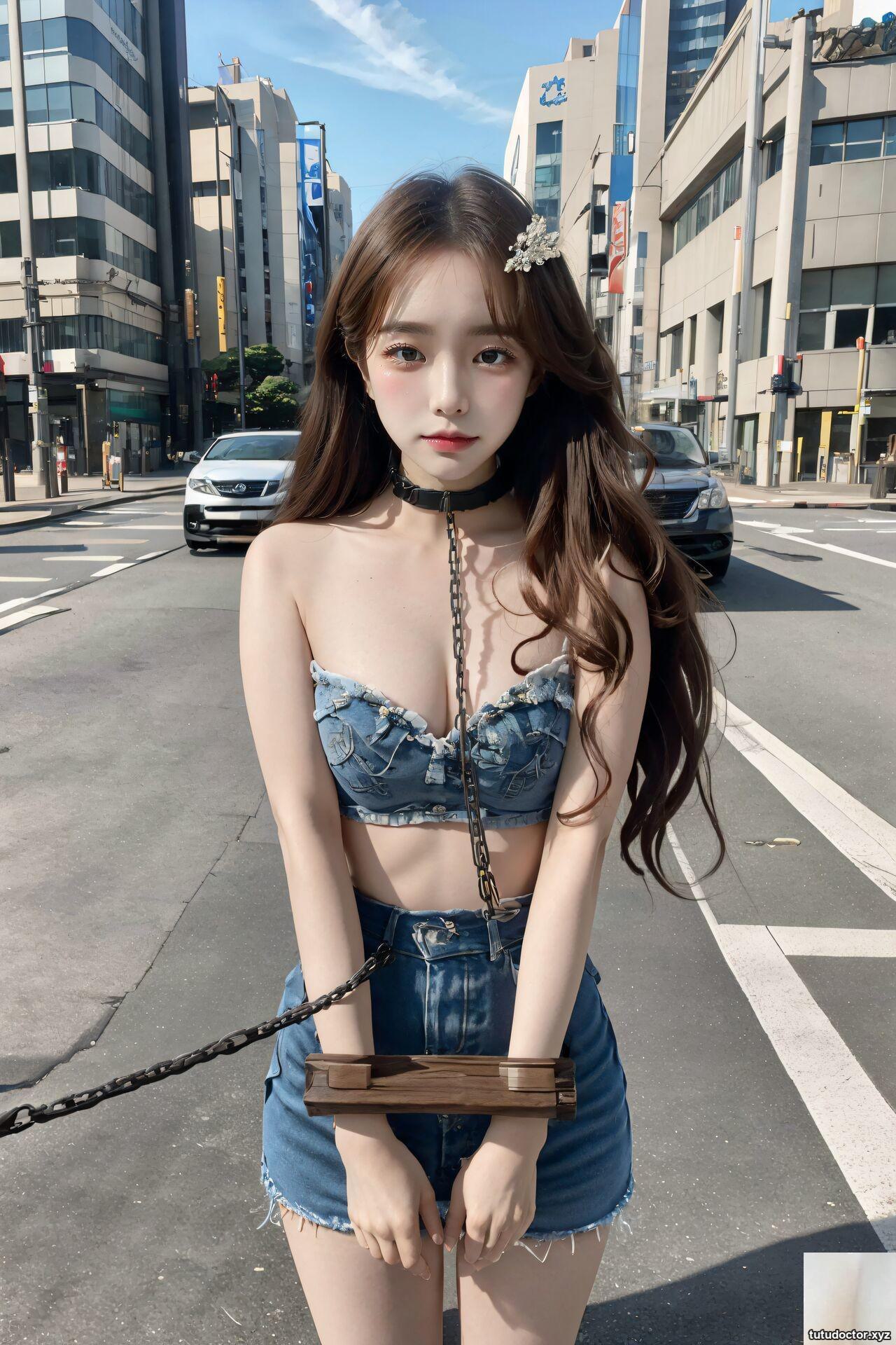 Slave girl in the city center · photo 10 of 12
