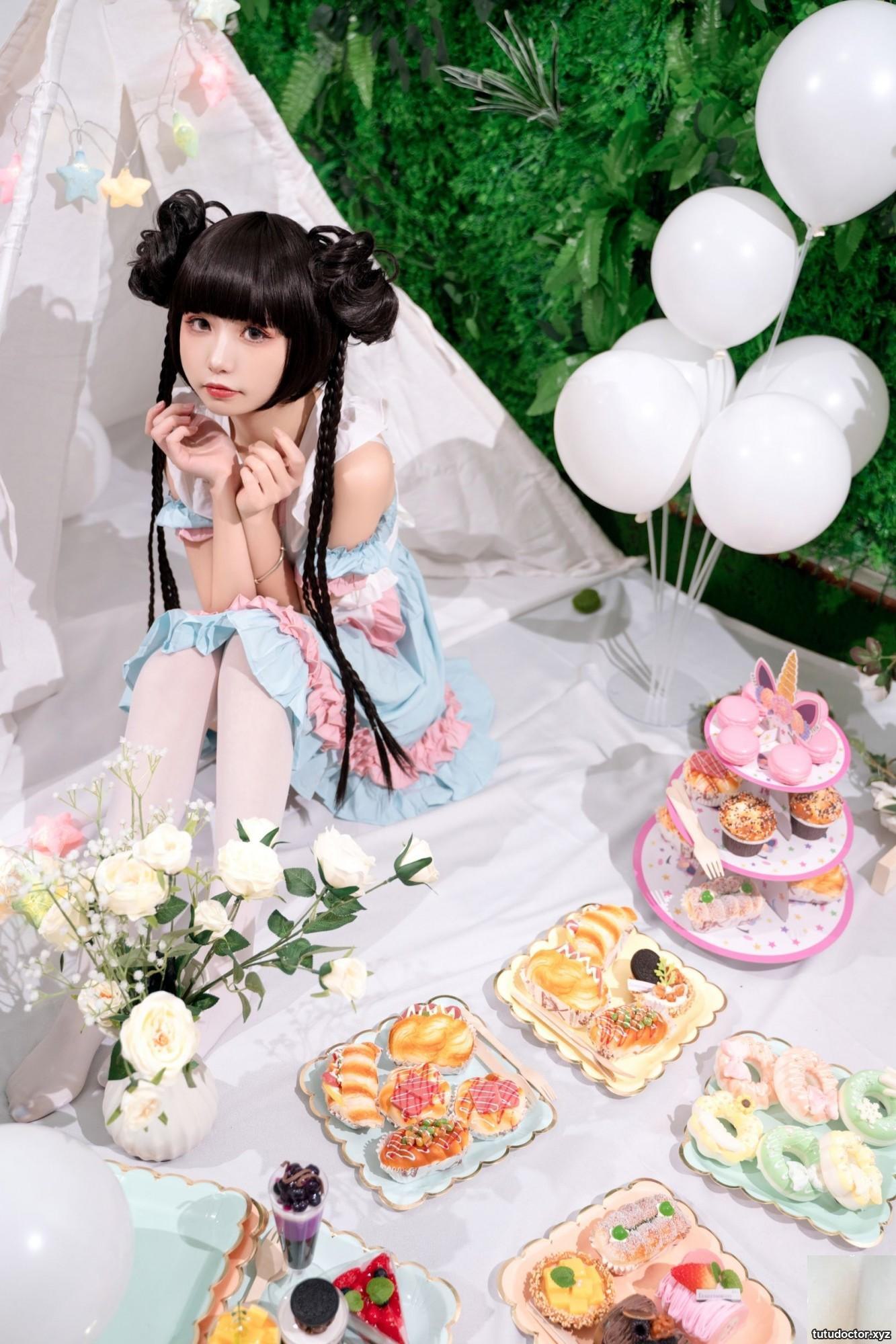 (Coser) Explosive Girl Meow Xiaoji – Xiaoji’s Happy Picnic (77P)