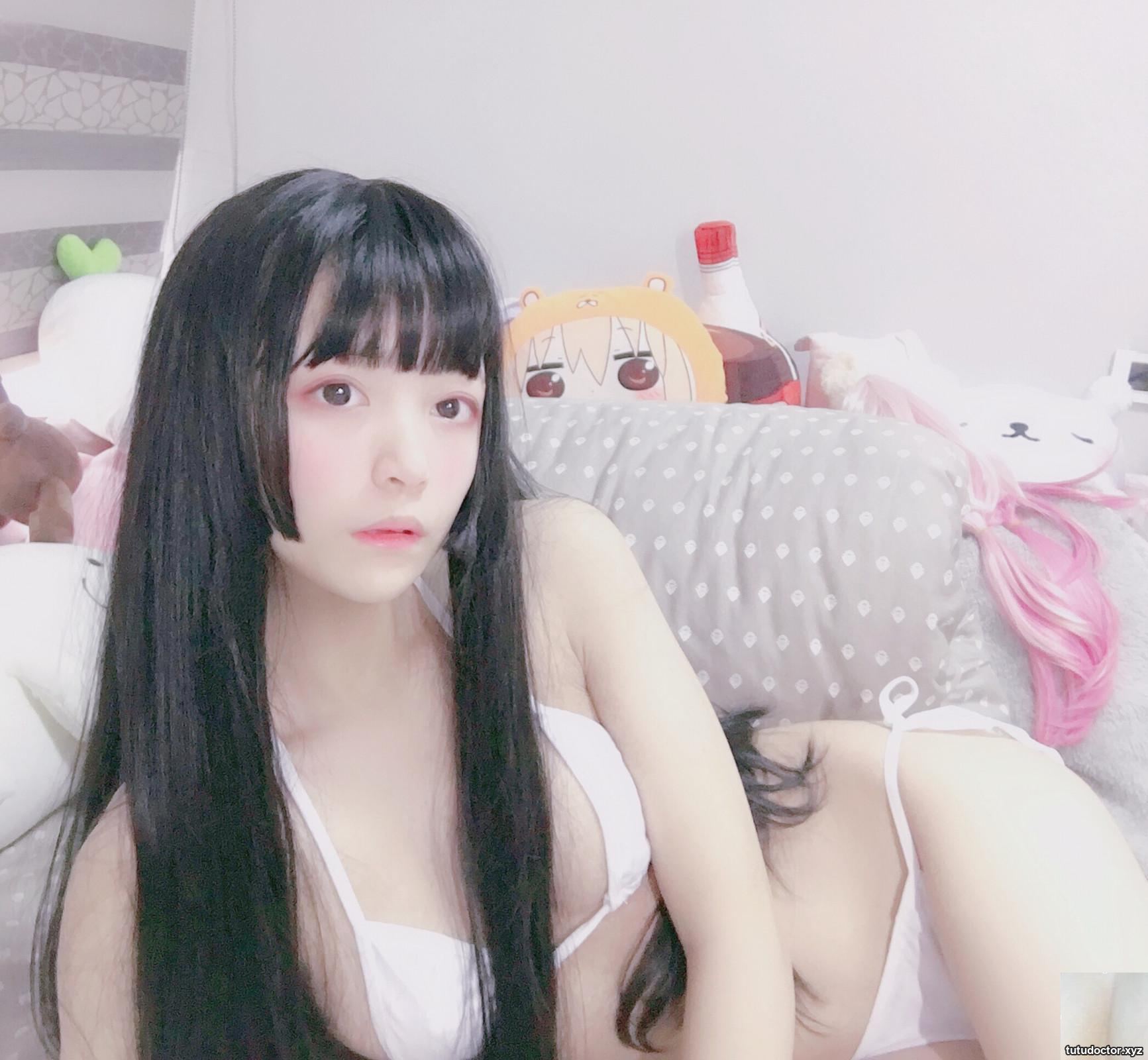 Xiao Nana-white stockings bikini (40P