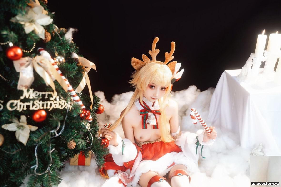 Explosive Girl Nya Koyoshi Kanonuriko – Genshin Impact Christmas · photo 28 of 88