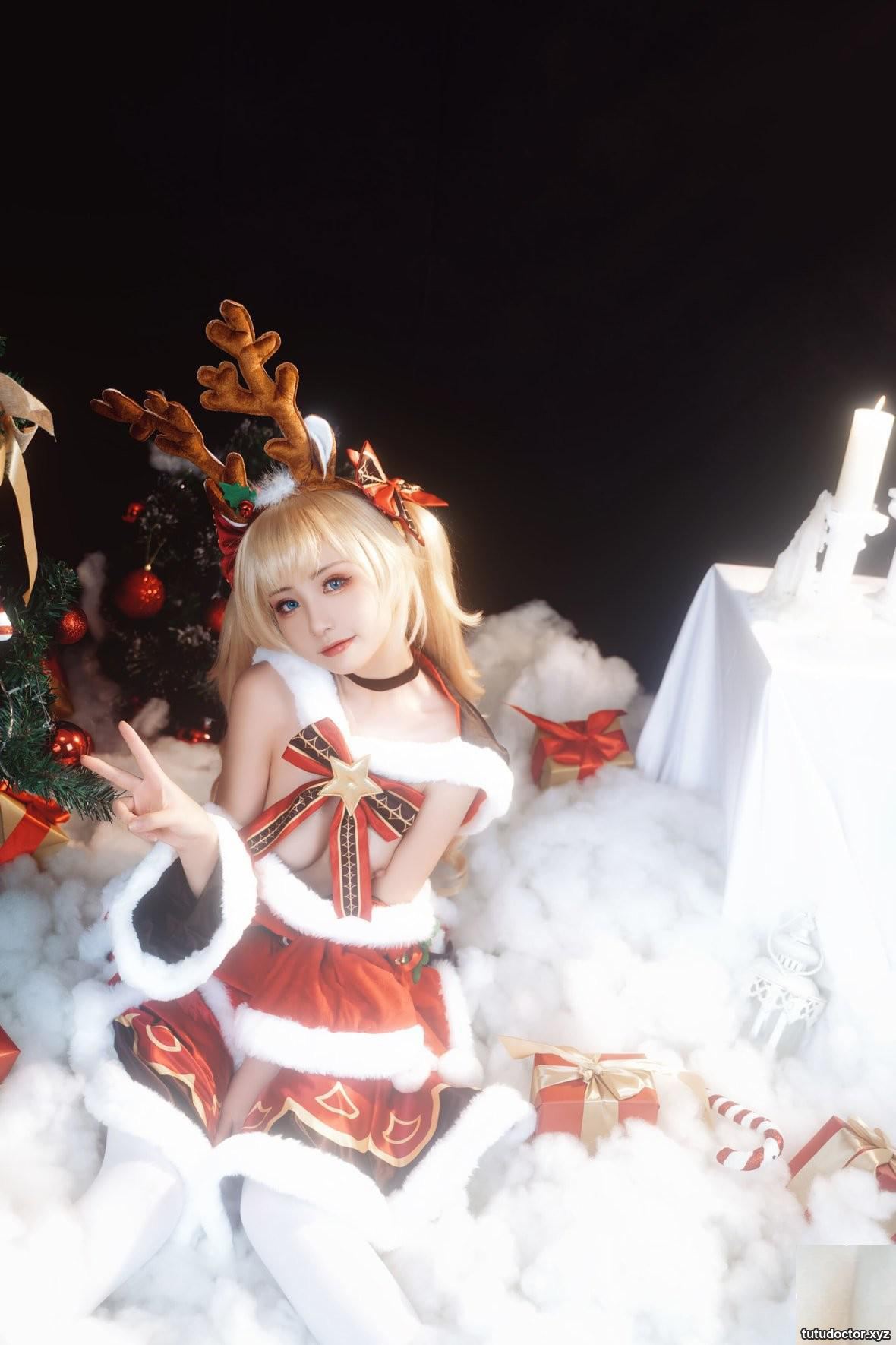 Explosive Girl Nya Koyoshi Kanonuriko – Genshin Impact Christmas · photo 40 of 88