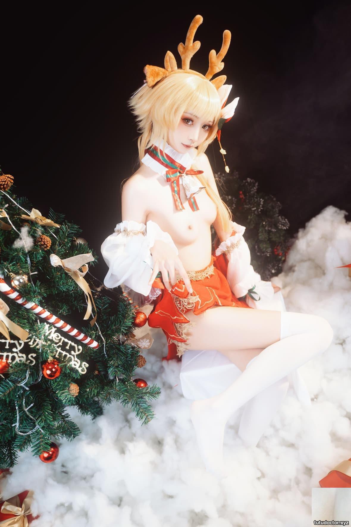 Explosive Girl Nya Koyoshi Kanonuriko – Genshin Impact Christmas · photo 56 of 88