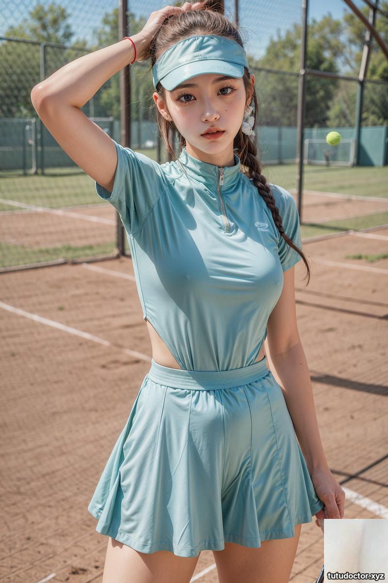 AI generation~AI OFUG-I went to the tennis court with my · photo 13 of 43